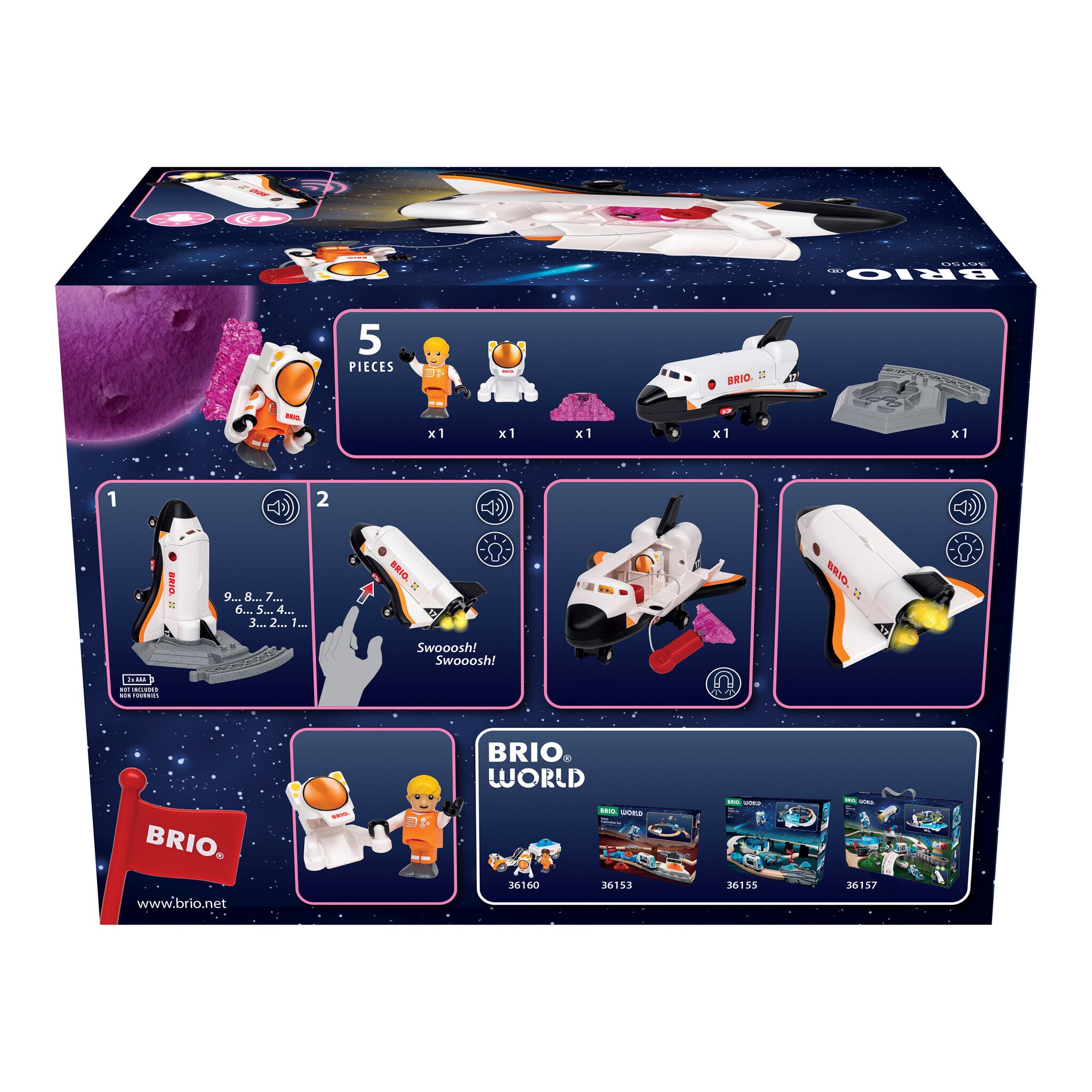 BRIO World Space Shuttle with Light and Sound