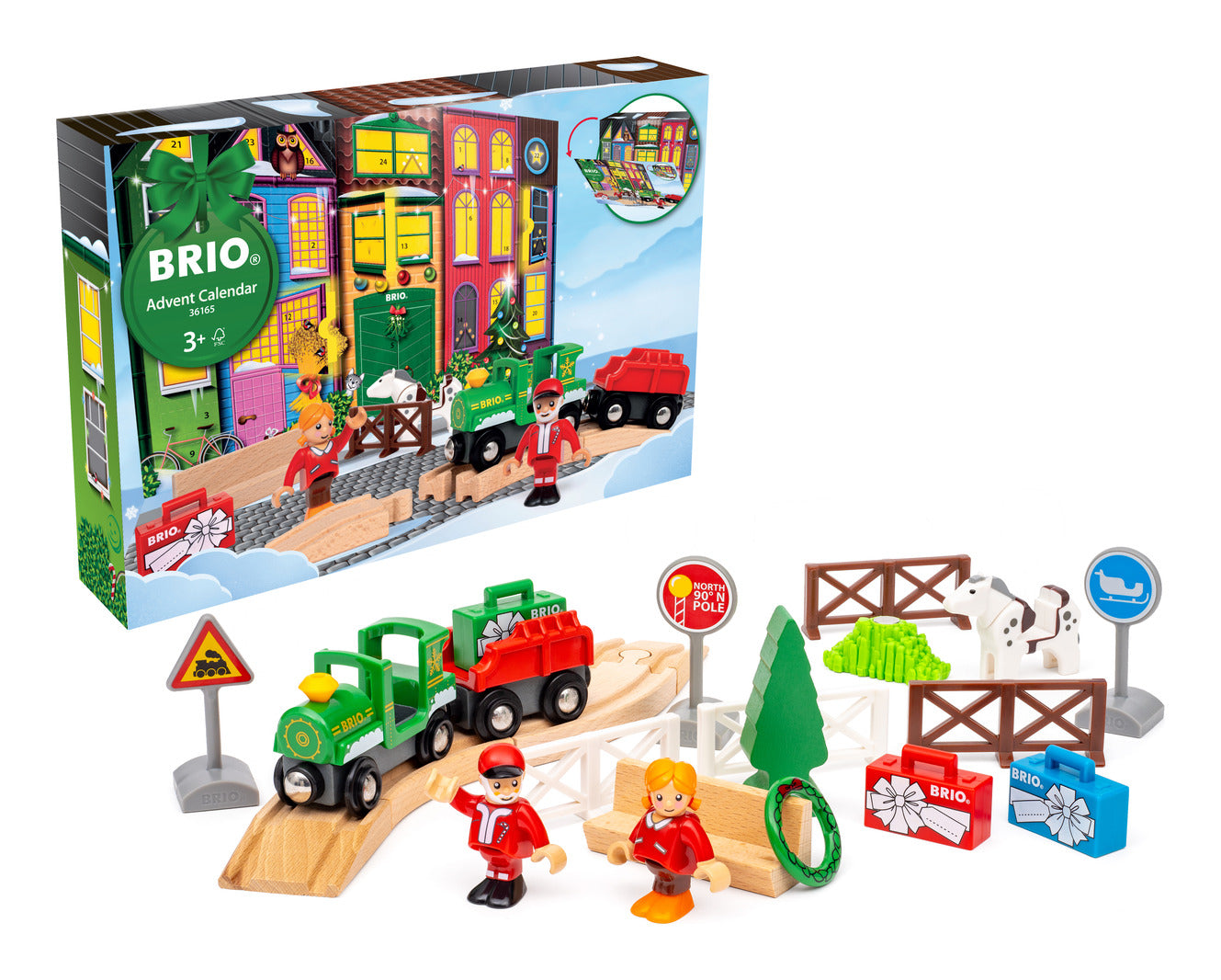 BRIO World 2026 Advent Calendar Wooden Train Set