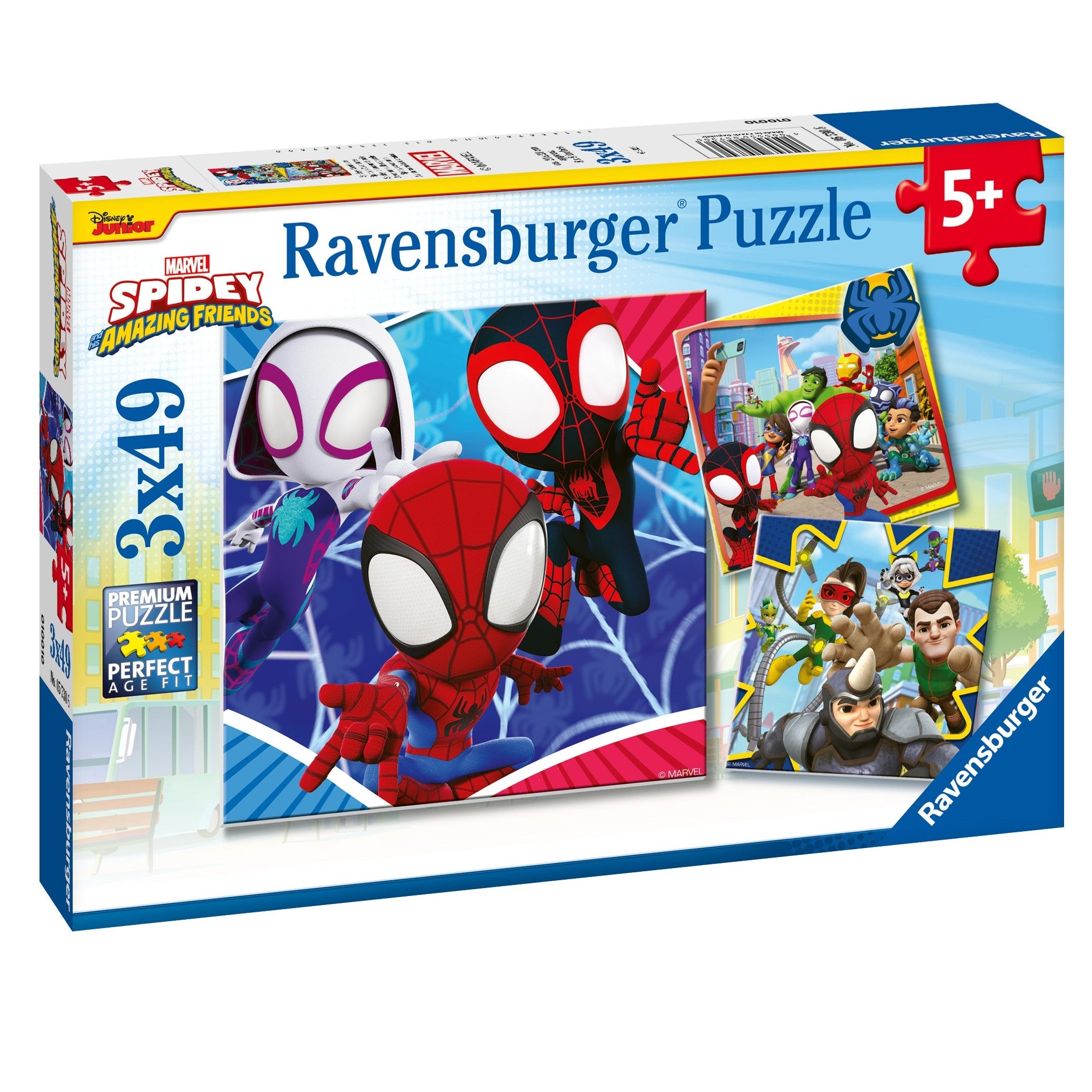 Ravensburger Spidey & His Amazing Friends 3x49pc Jigsaw Puzzle