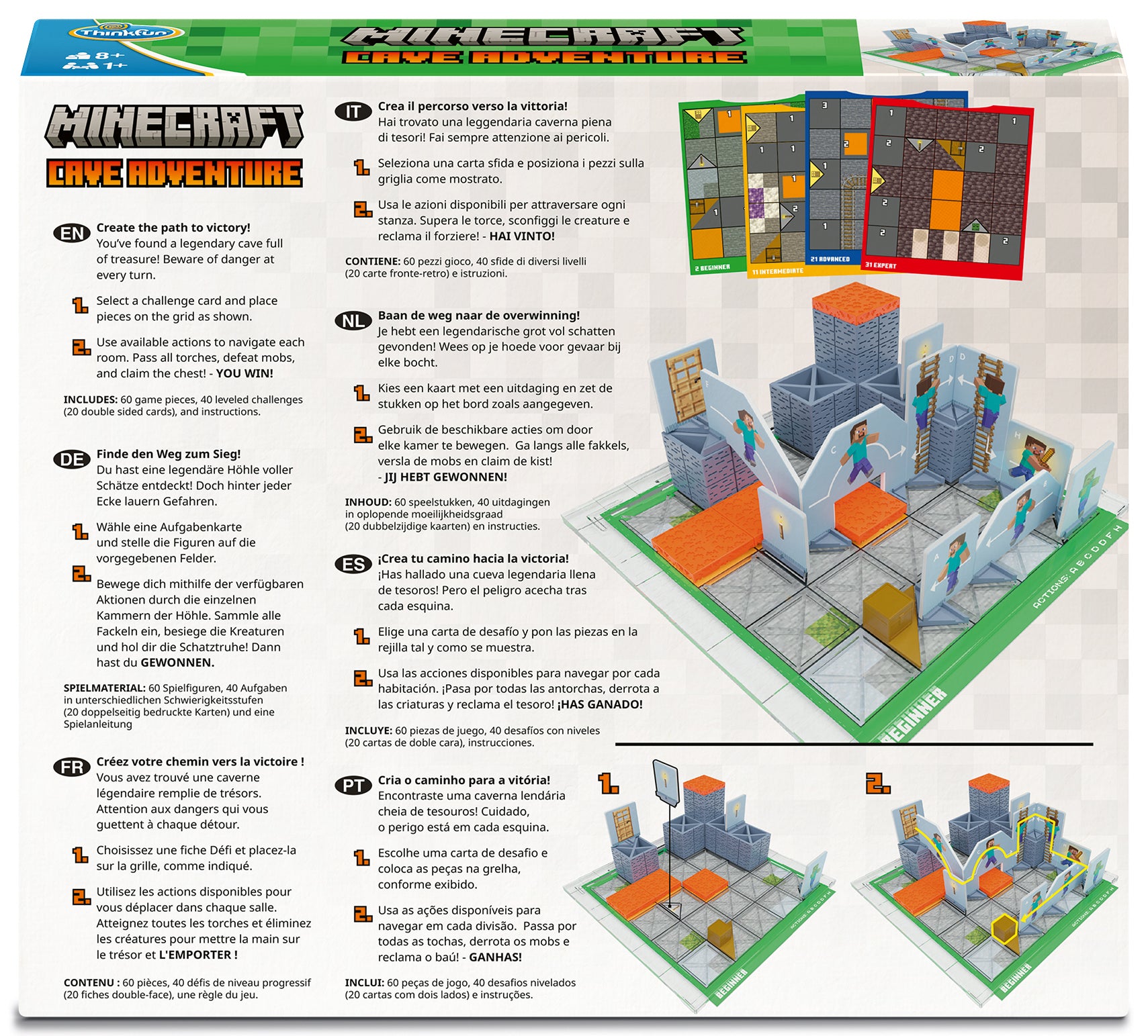 ThinkFun Minecraft Cave Adventure Logic Game
