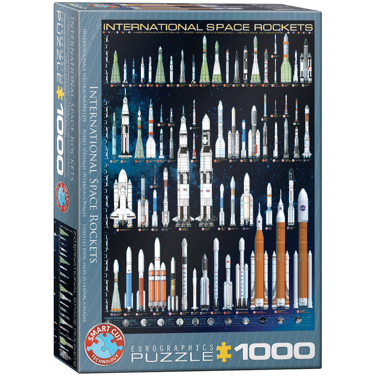 Eurographics International Space Rockets 1000 Piece Smart Cut Jigsaw Puzzle