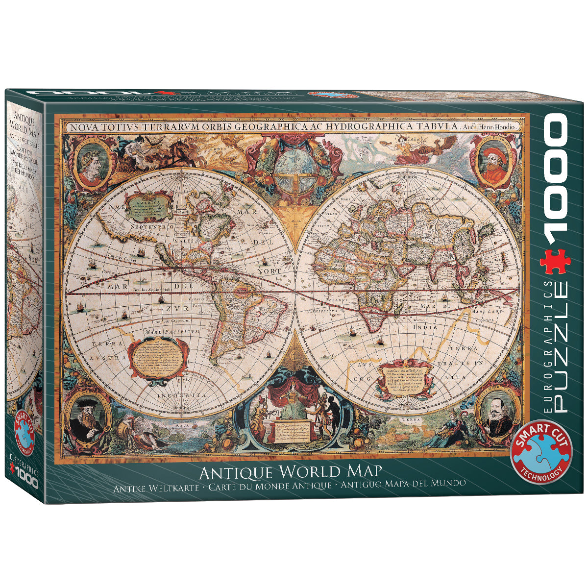 Eurographics Orbis Geographica Antique World Map 1000 Piece Smart Cut Jigsaw Puzzle