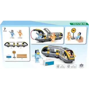 BRIO World Bluey Train 7-Piece Wooden Railway Toy