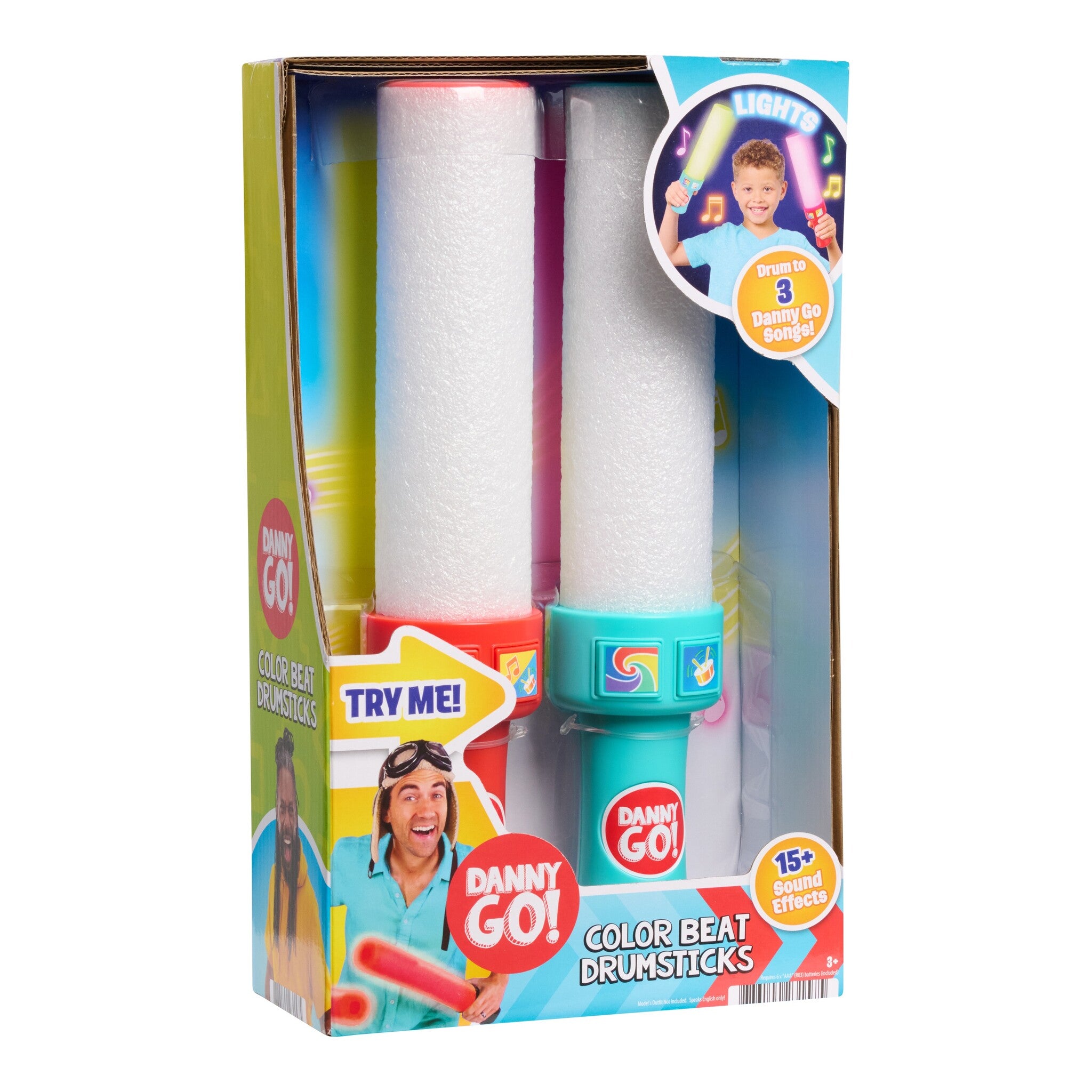 Danny Go! Colour Beat Light-Up Drumsticks