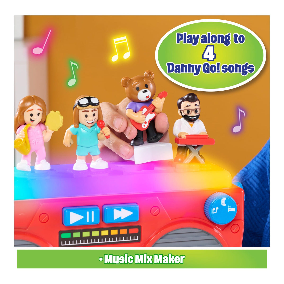 Danny Go! Music Mix-Up Boombox with Lights, Sounds & 5 Figures