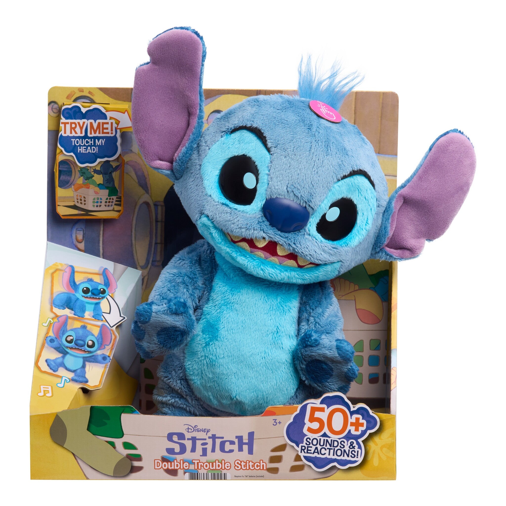 Disney Stitch Double Trouble Interactive Feature Plush