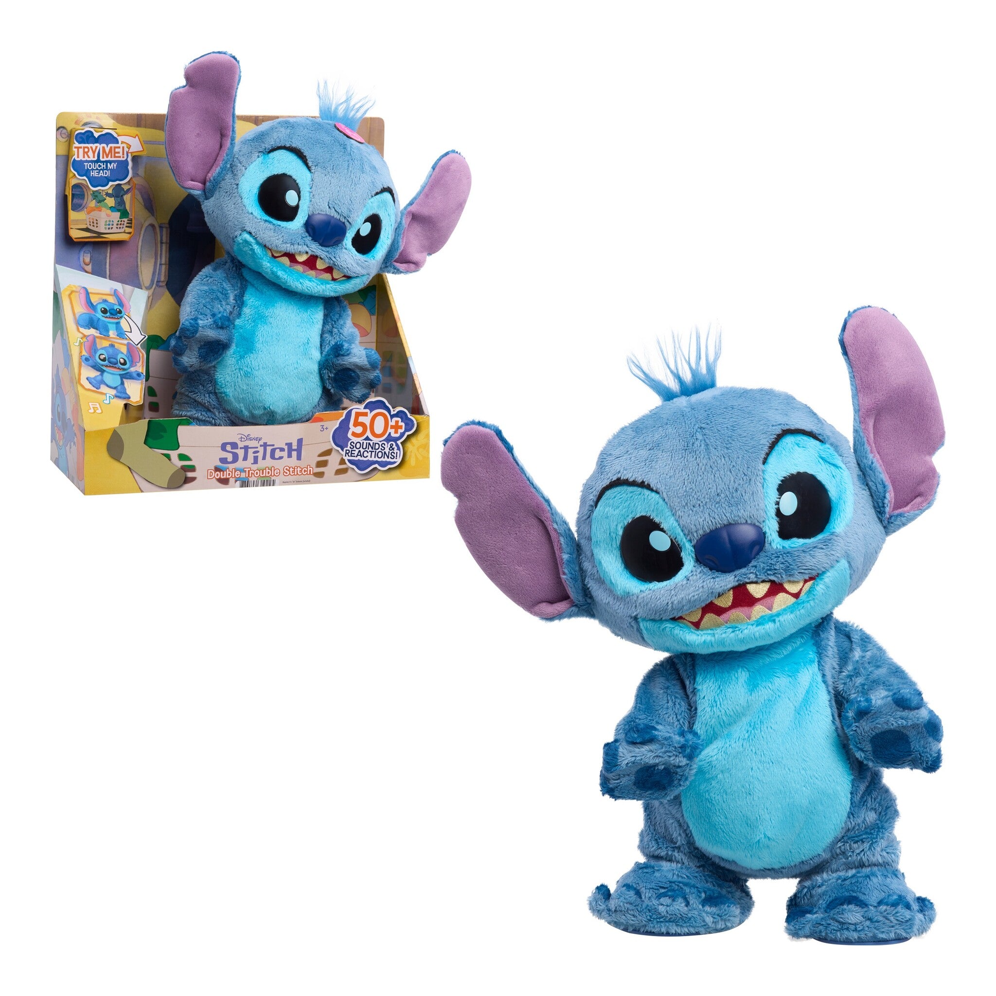 Disney Stitch Double Trouble Interactive Feature Plush