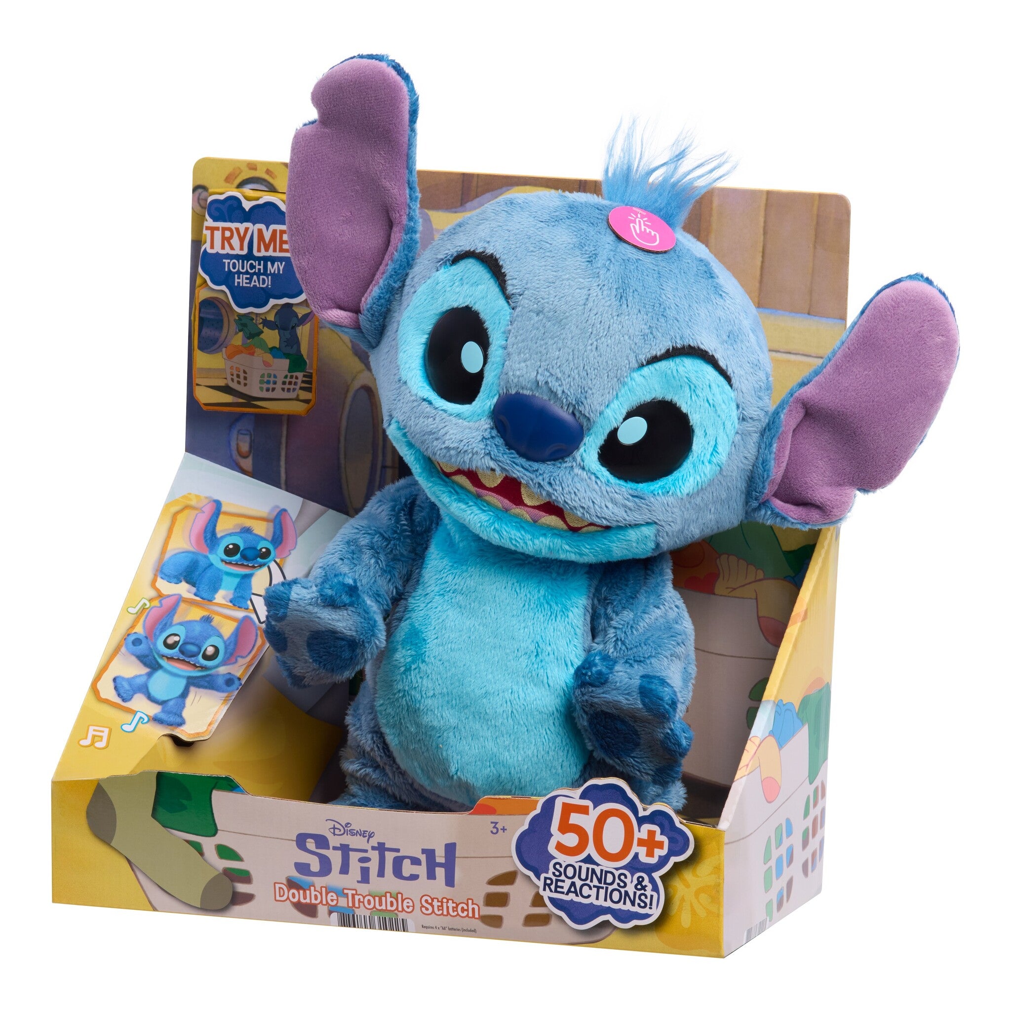 Disney Stitch Double Trouble Interactive Feature Plush