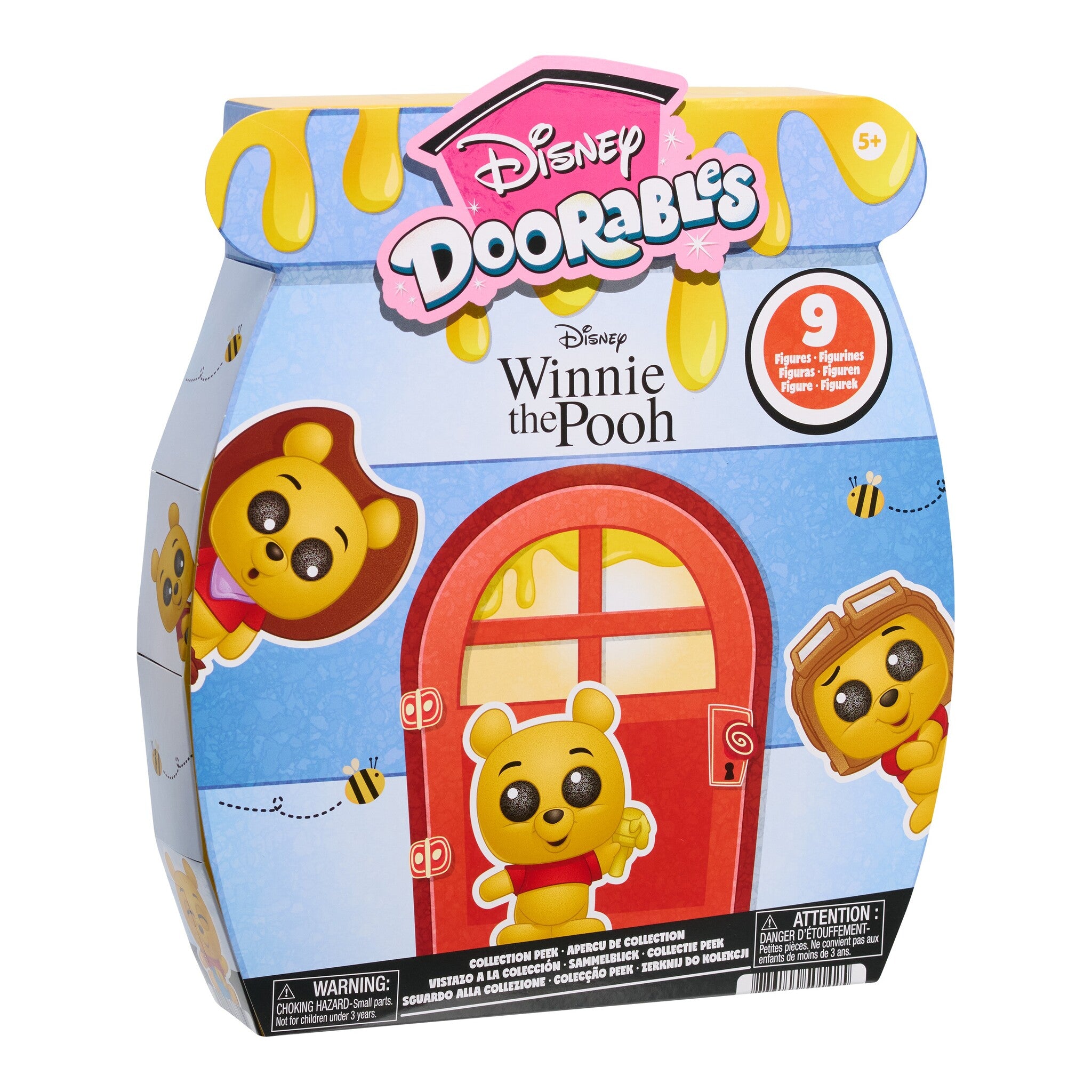 Disney Doorables Winnie the Pooh Collector Pack – 9 Flocked Figures