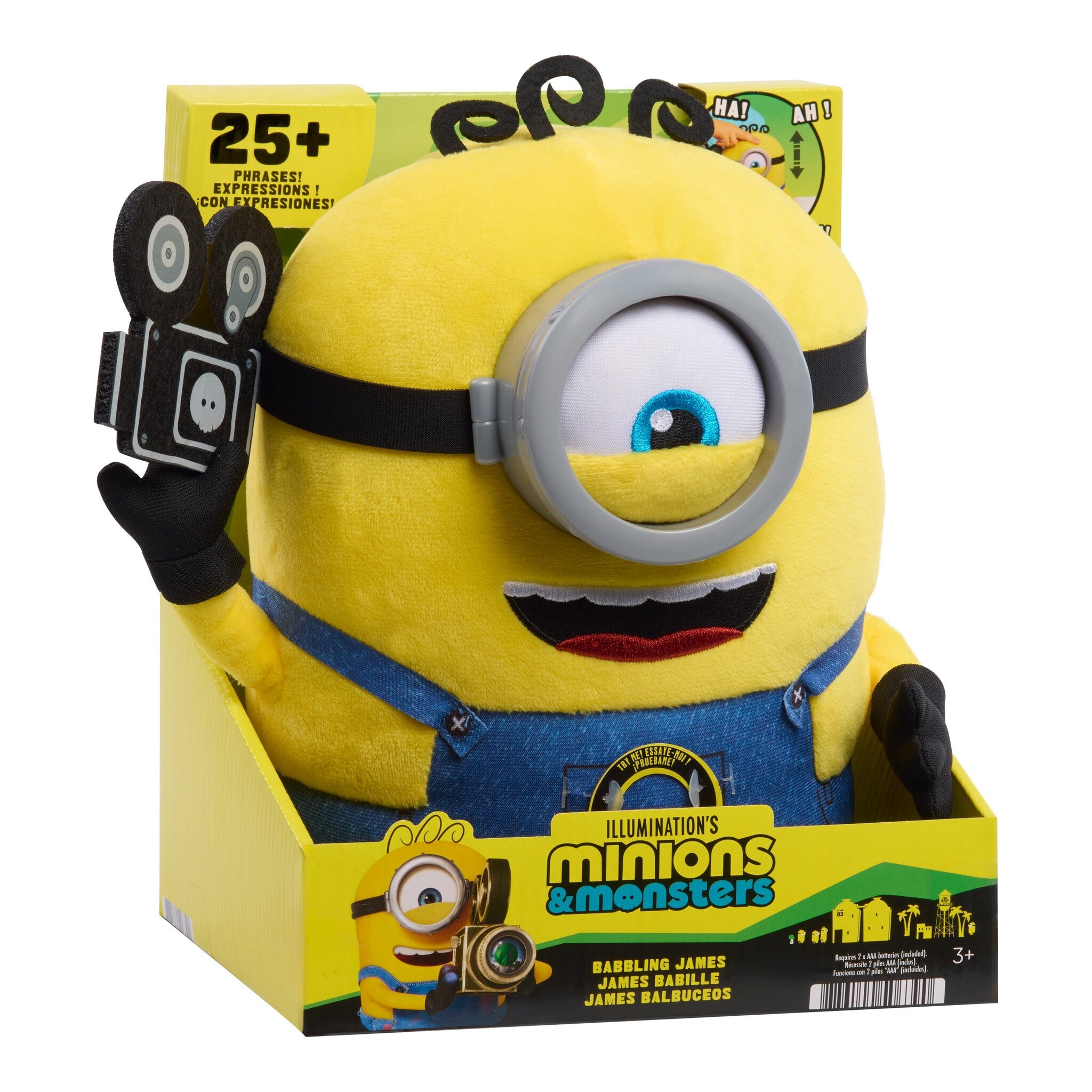 Minions & Monsters Babbling James Interactive Plush