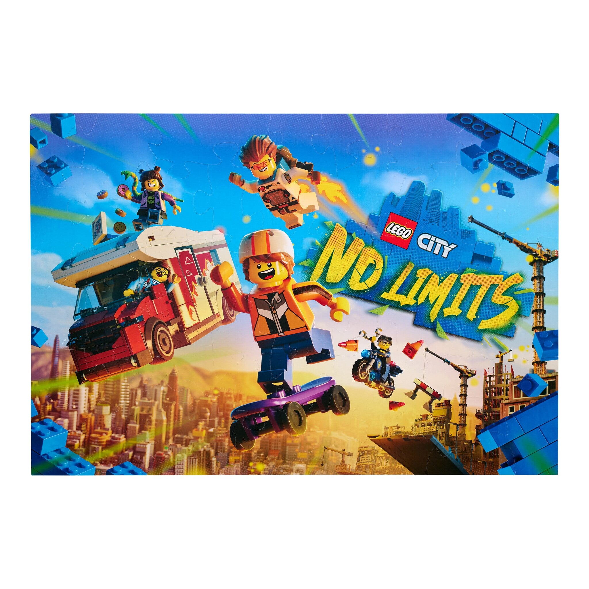 LEGO City No Limits Double-Sided Floor Puzzle – 50 Pieces