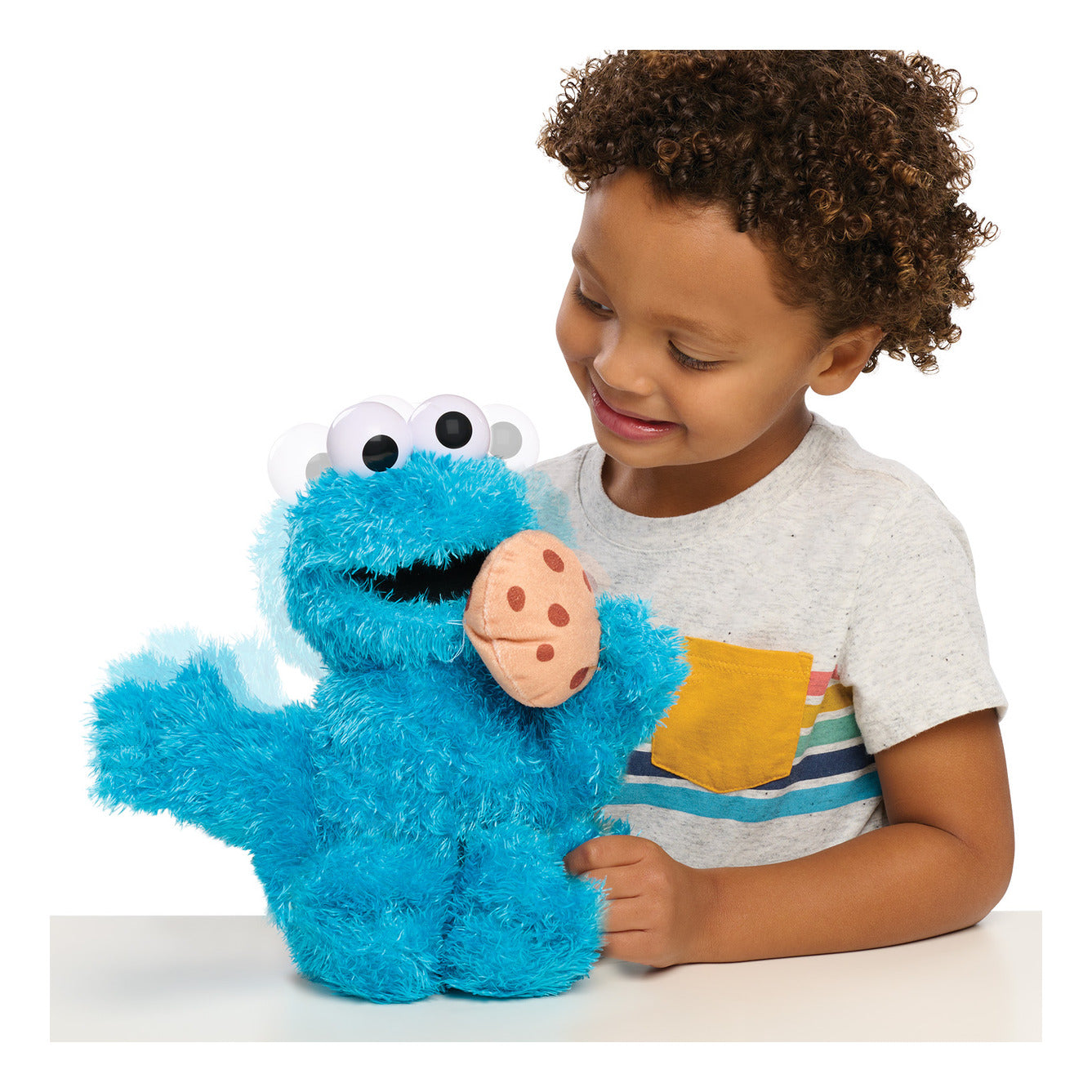Just Play Sesame Street Nom Nom Cookie Monster Interactive Plush with Sounds and Motion