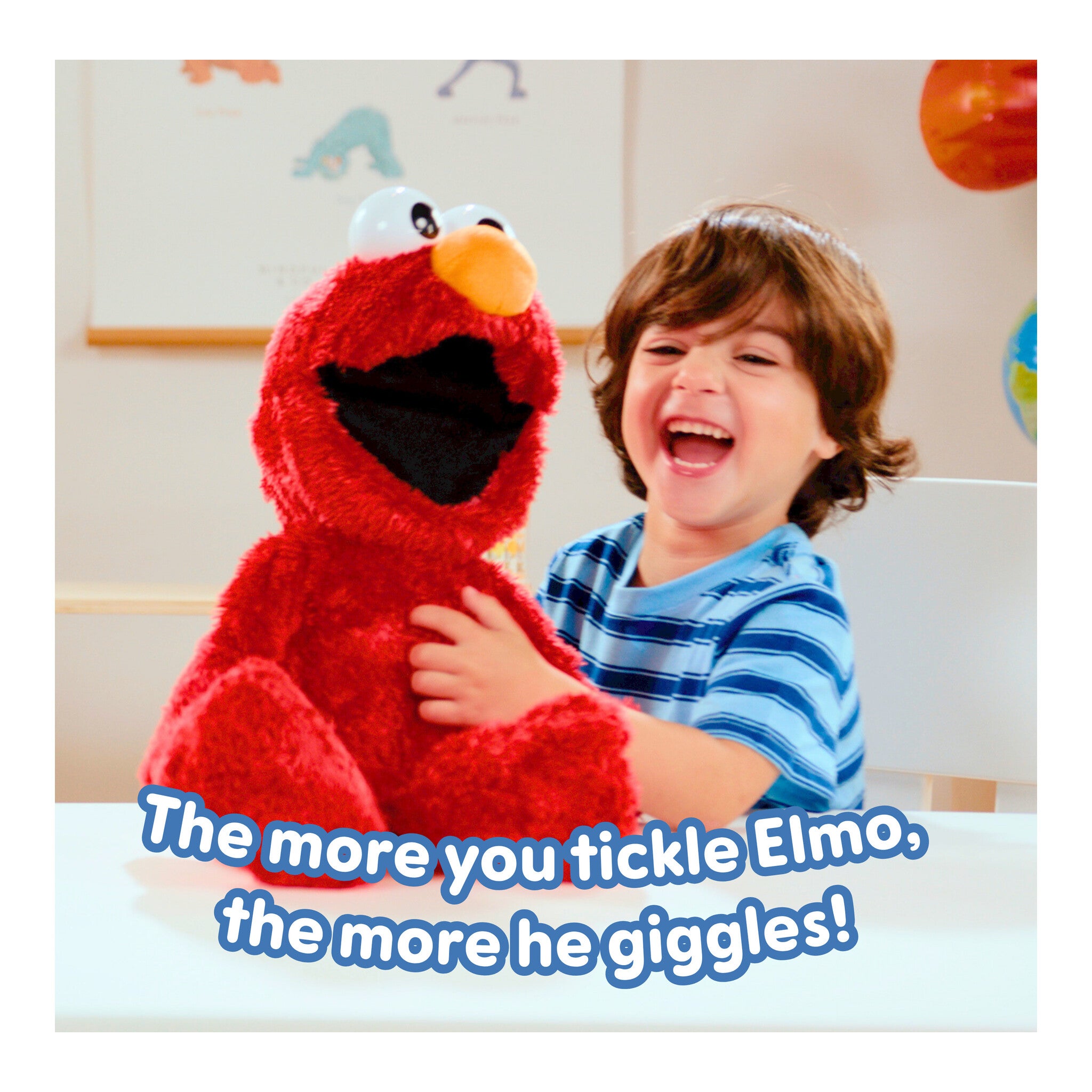 Sesame Street Tickle Me Elmo Giggle Max Interactive Plush Toy
