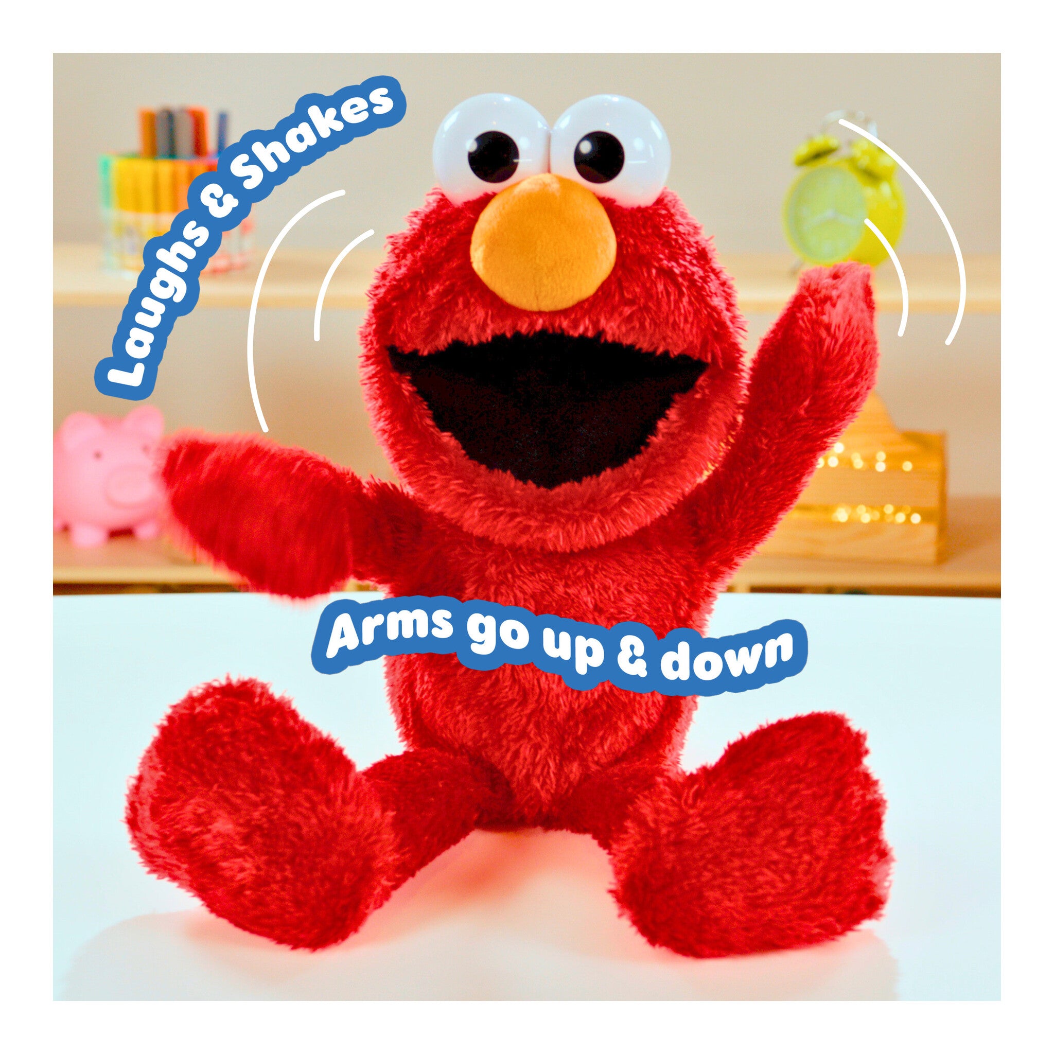 Sesame Street Tickle Me Elmo Giggle Max Interactive Plush Toy