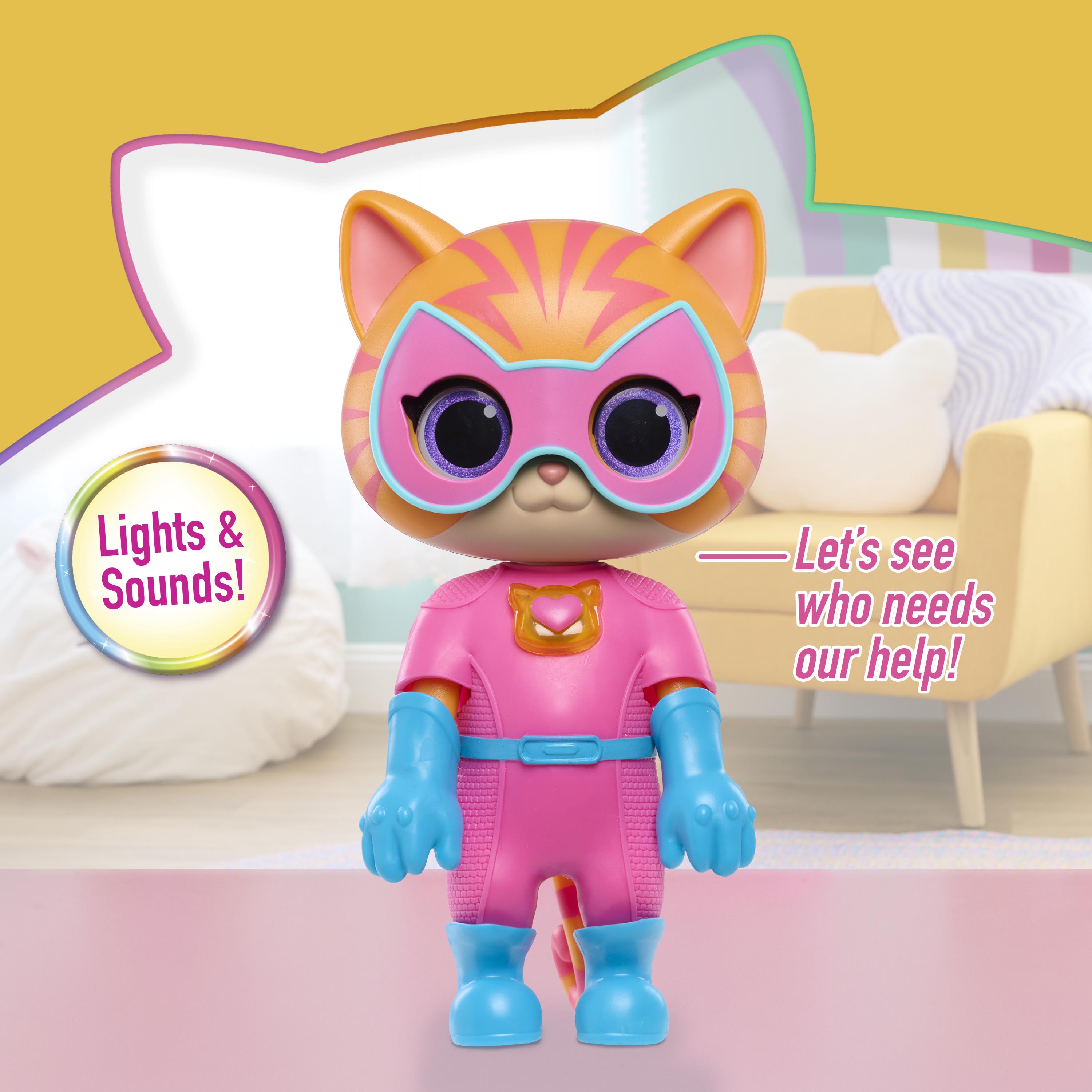 Disney Junior SuperKitties Cat-Tastic Transforming Ginny Figure