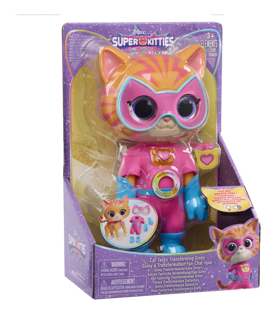 Disney Junior SuperKitties Cat-Tastic Transforming Ginny Figure
