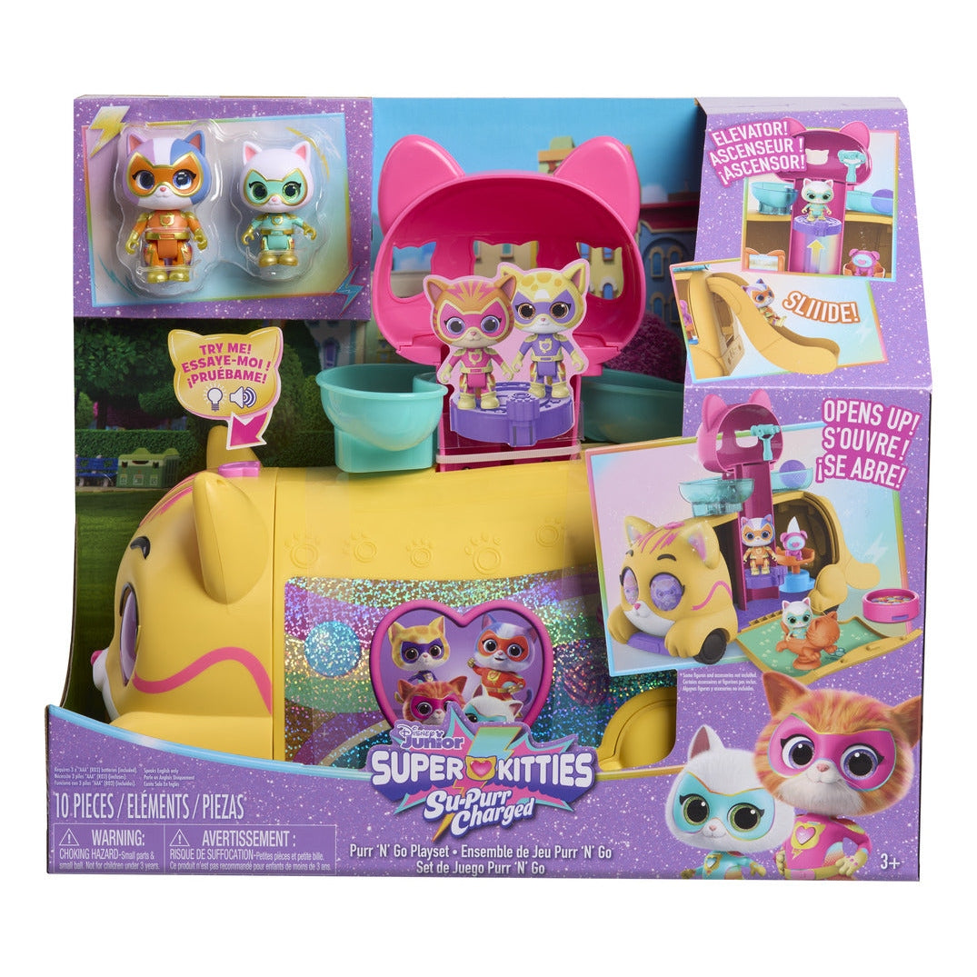 Disney Junior SuperKitties Purr 'N' Go Lights & Sounds Playset
