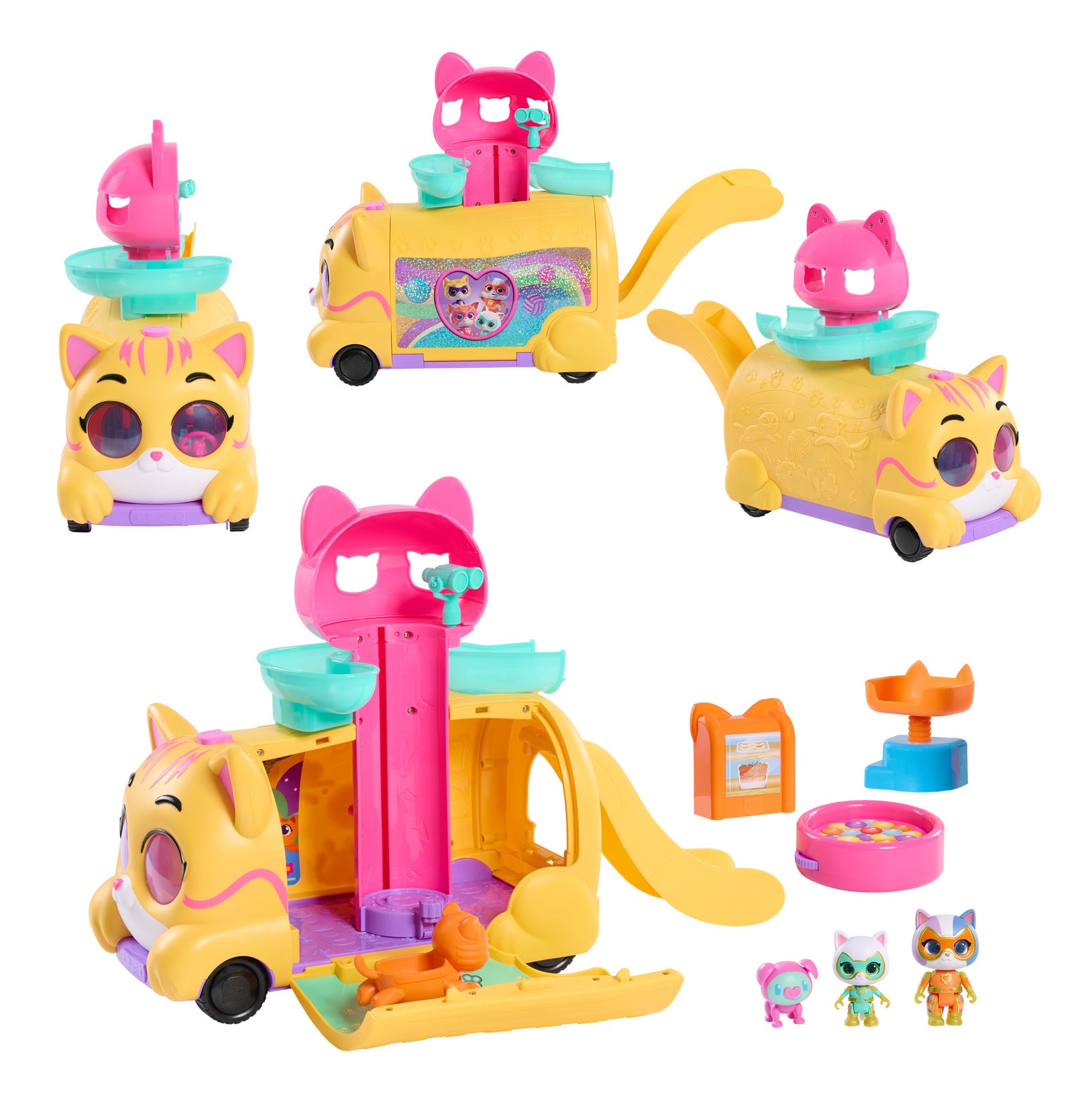 Disney Junior SuperKitties Purr 'N' Go Lights & Sounds Playset