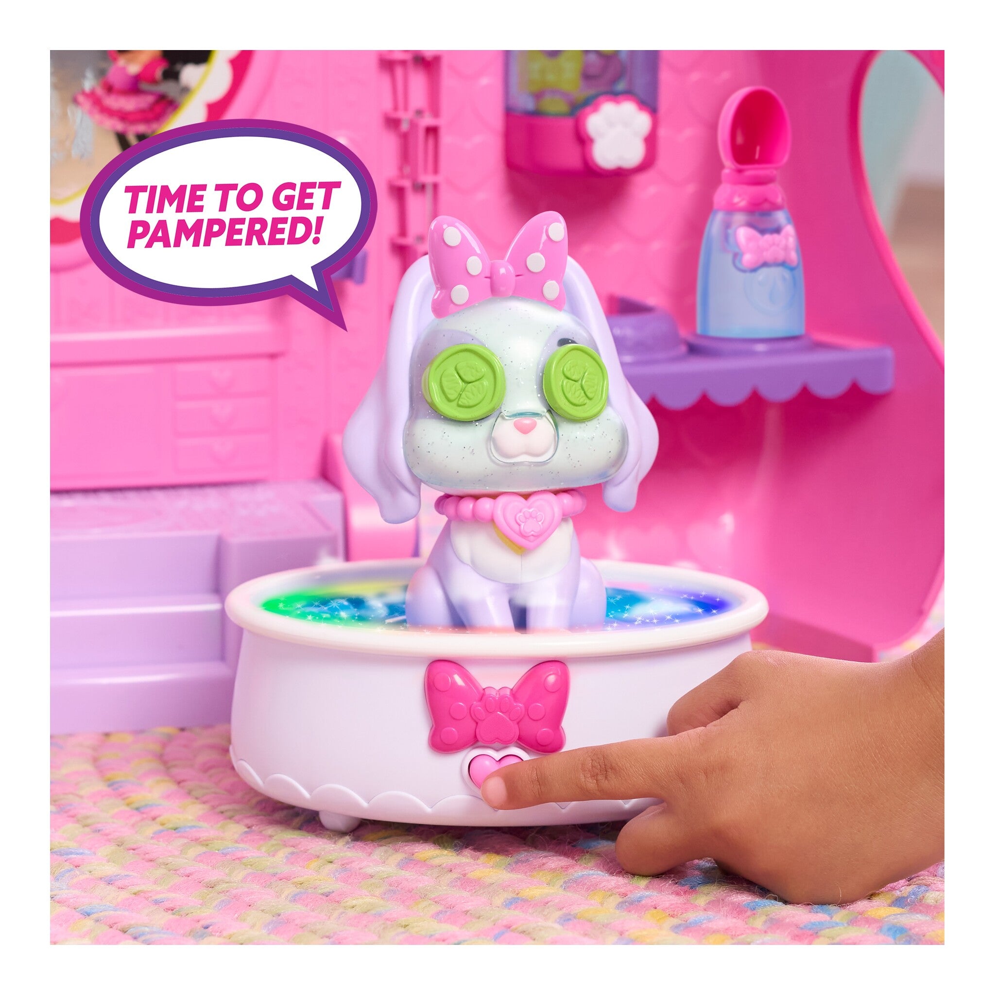 Disney Junior Minnie Mouse Groom & Go Pet Salon Playset