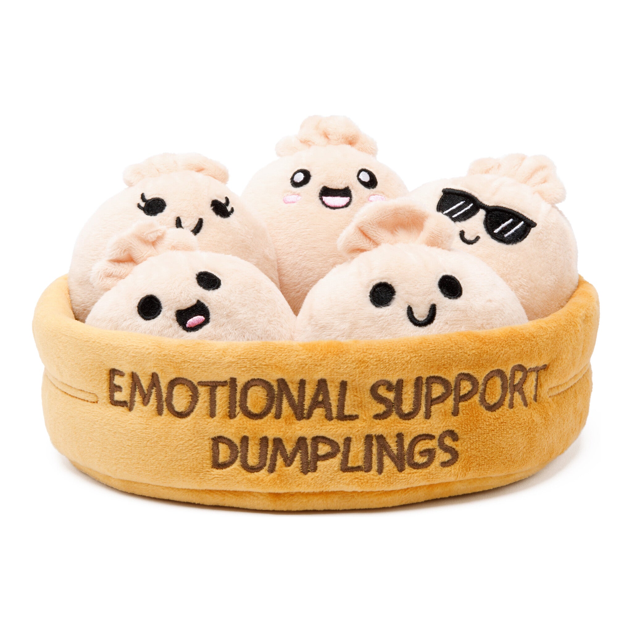 Emotional Support Dumplings Plush Set with 5 Soft Dumplings