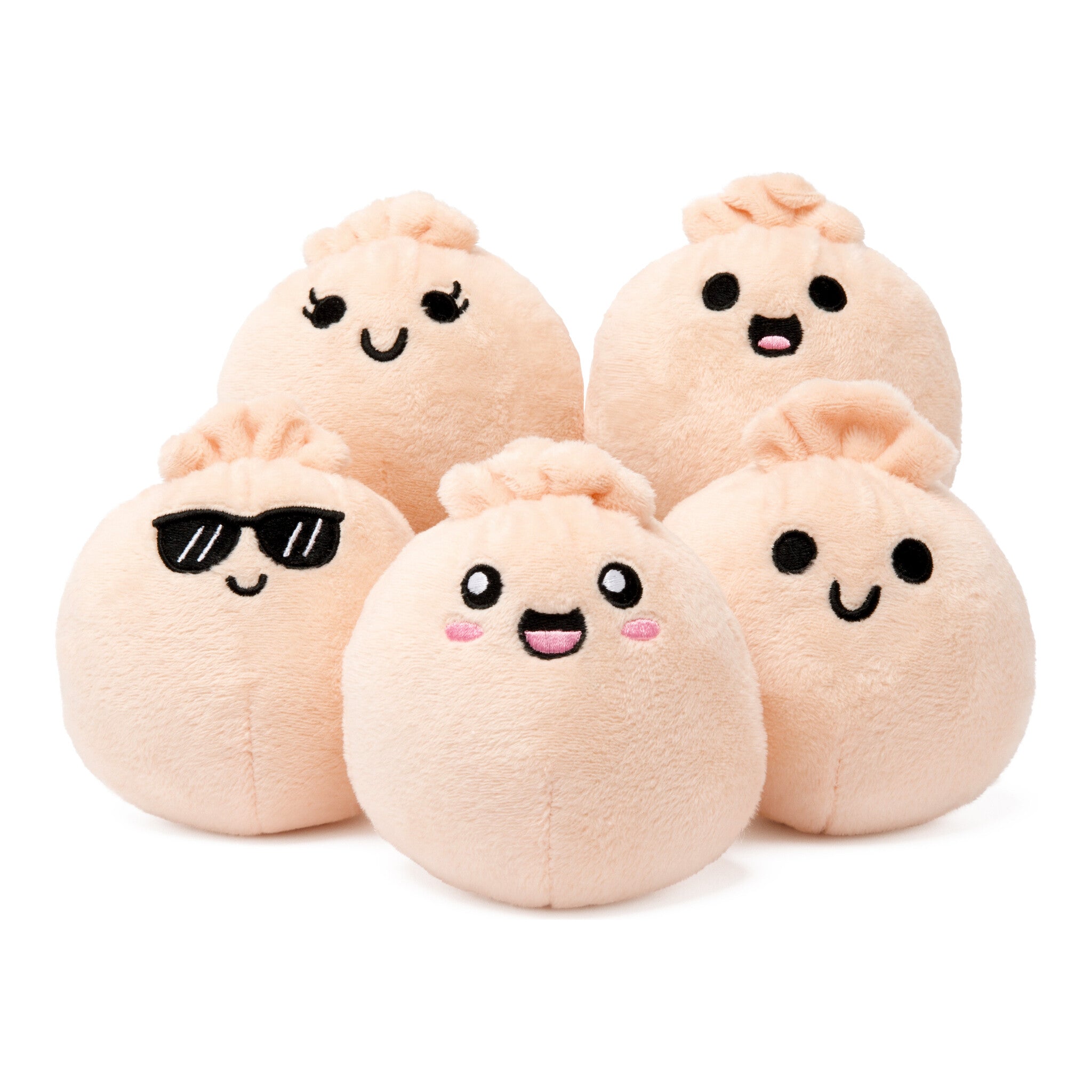 Emotional Support Dumplings Plush Set with 5 Soft Dumplings