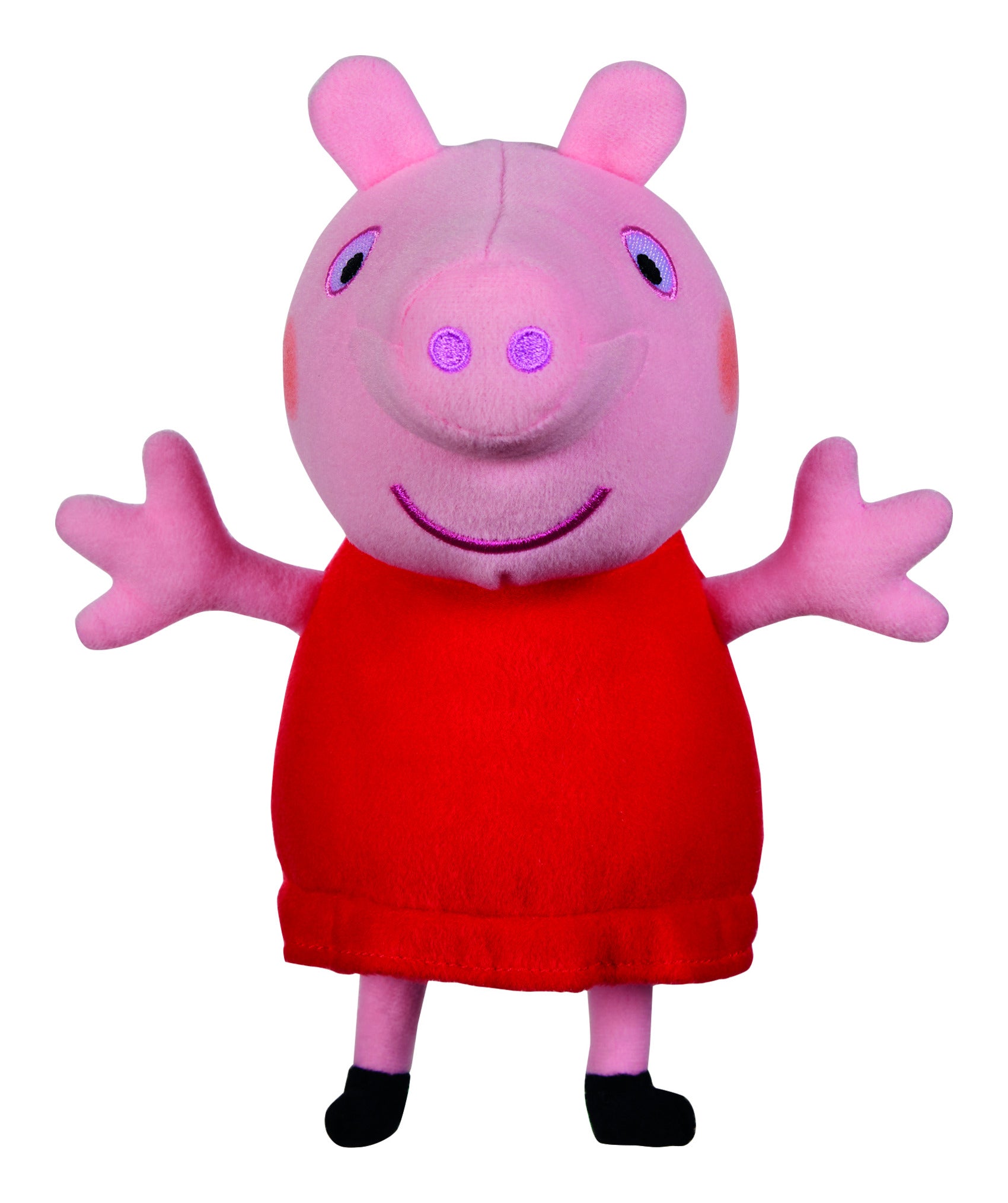 Peppa Pig Talking Red Dress Peppa Soft Toy 20cm