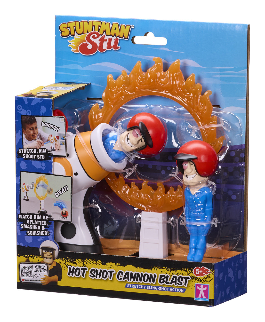 Stuntman Stu Hot Shot Cannon Blast Playset