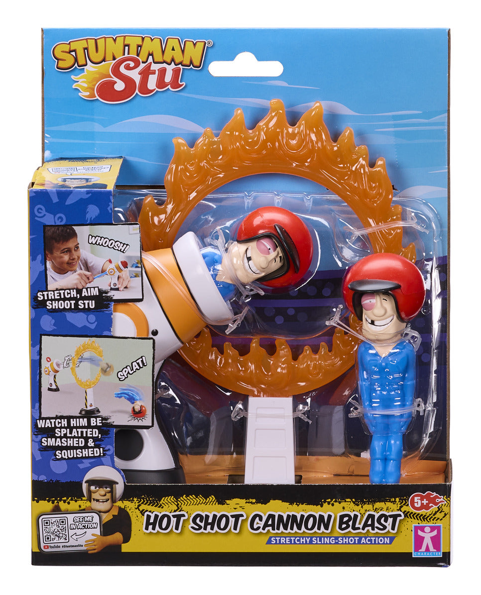 Stuntman Stu Hot Shot Cannon Blast Playset