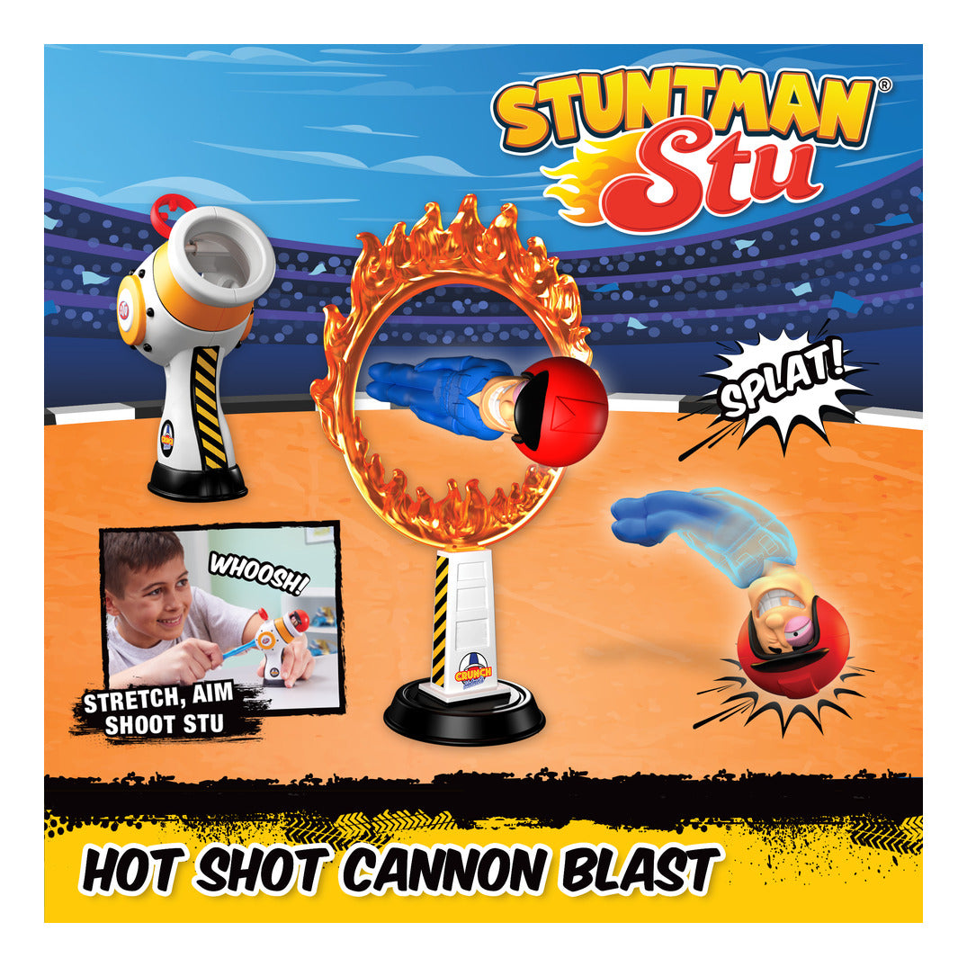 Stuntman Stu Hot Shot Cannon Blast Playset