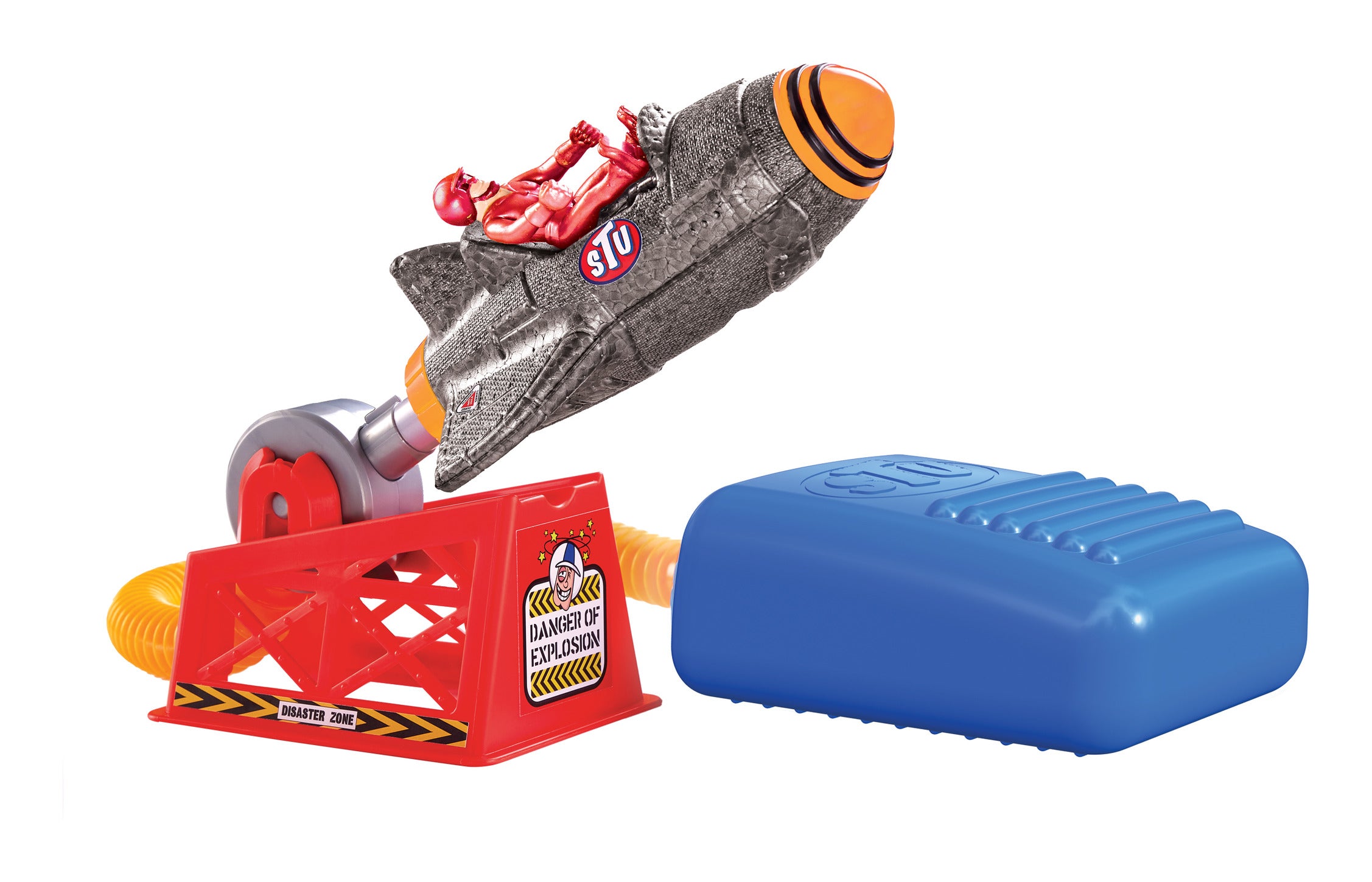 Stuntman Stu Sky Comet Rocket Plane Stomp & Launch Toy