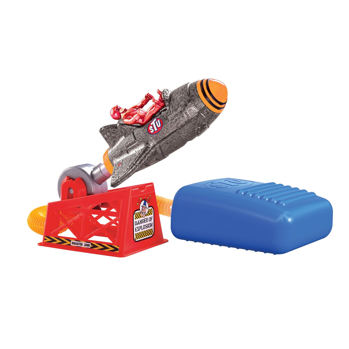 Stuntman Stu Sky Comet Rocket Plane Stomp & Launch Toy