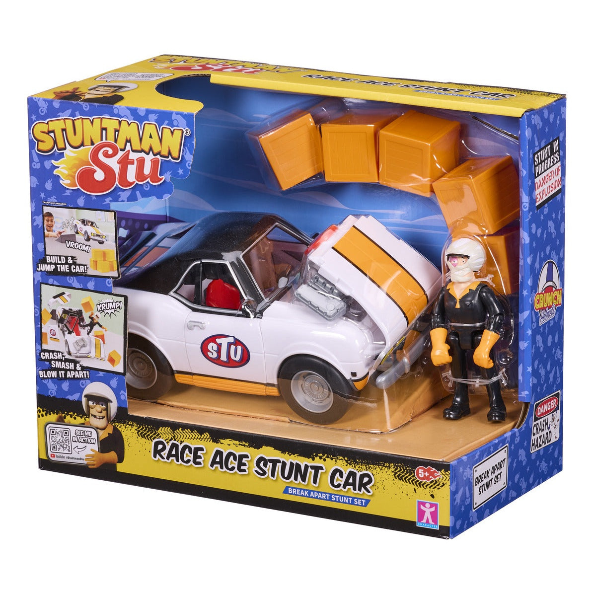 Stuntman Stu Race Ace Break-Apart Stunt Car Set