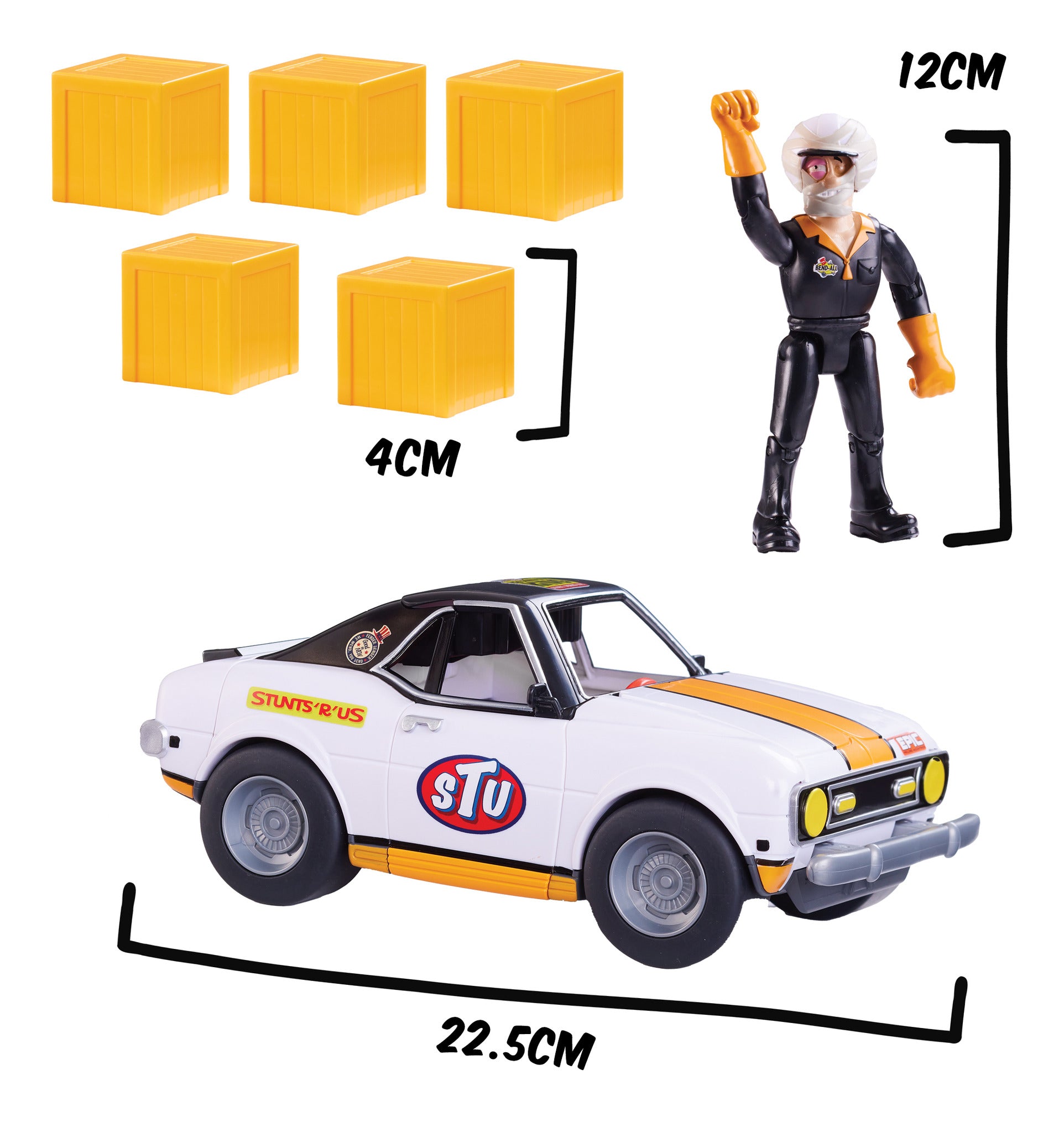 Stuntman Stu Race Ace Break-Apart Stunt Car Set
