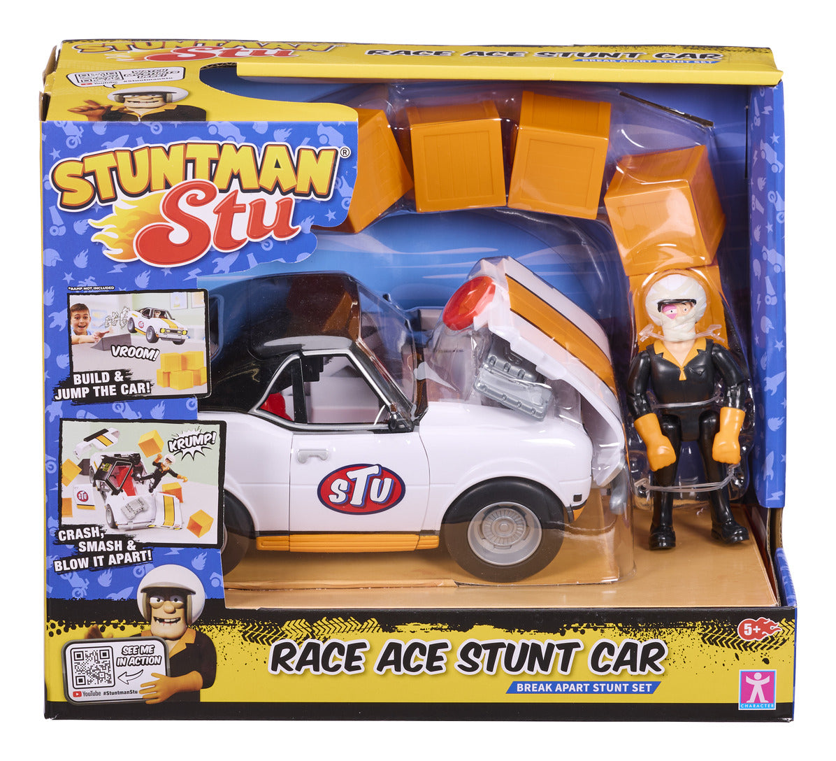 Stuntman Stu Race Ace Break-Apart Stunt Car Set