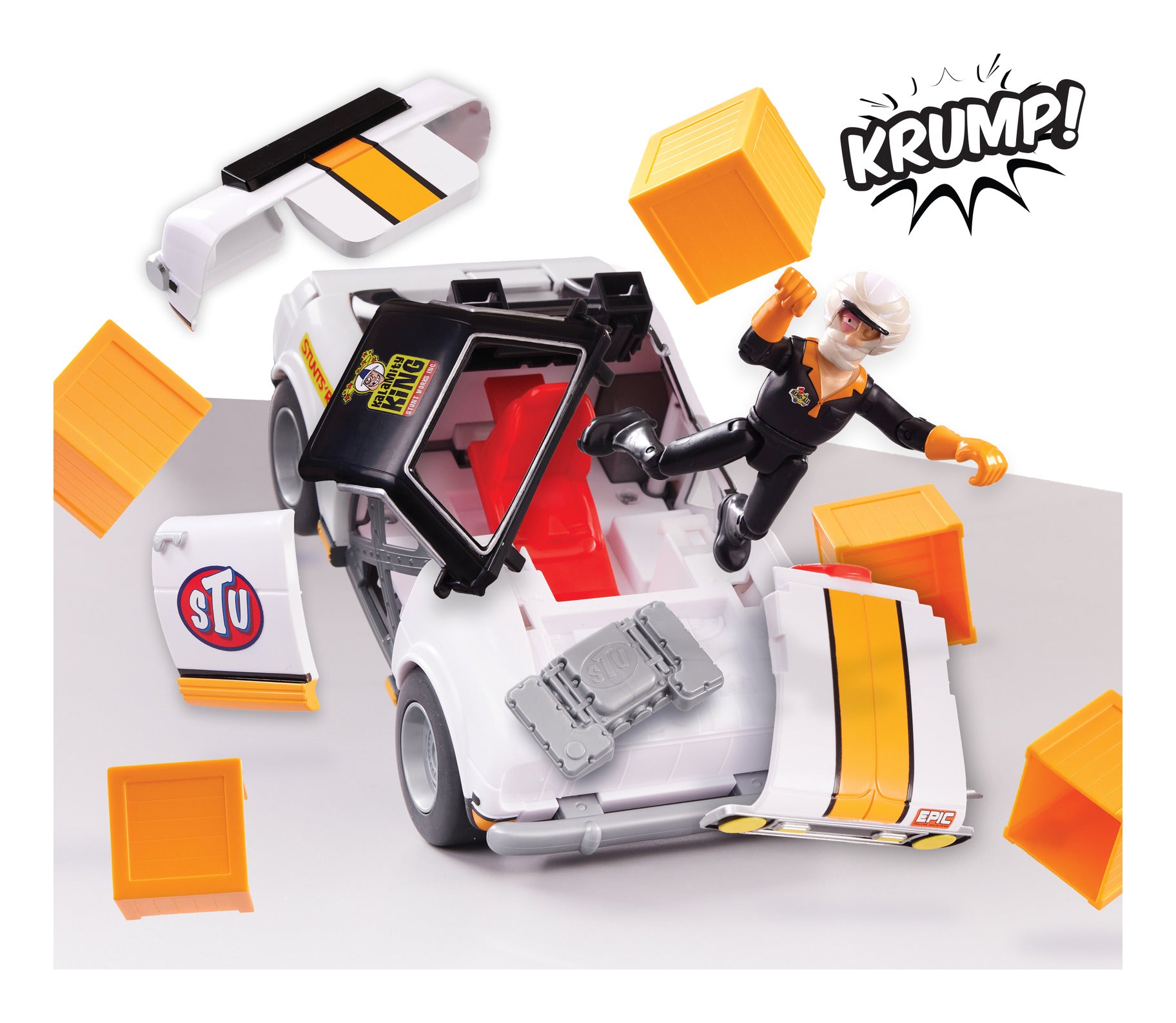 Stuntman Stu Race Ace Break-Apart Stunt Car Set