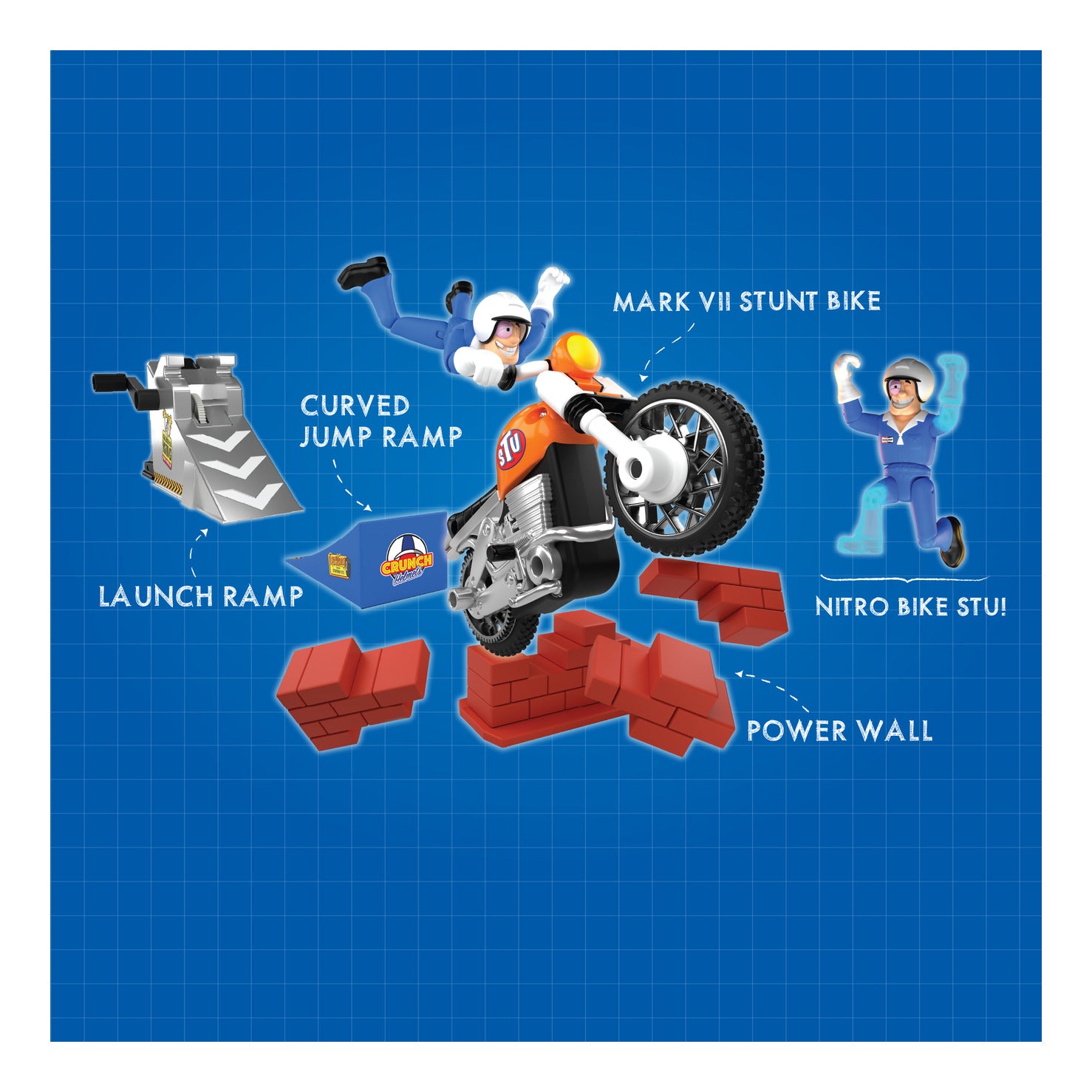 Stuntman Stu Nitro Boost Stunt Bike Stunt Set