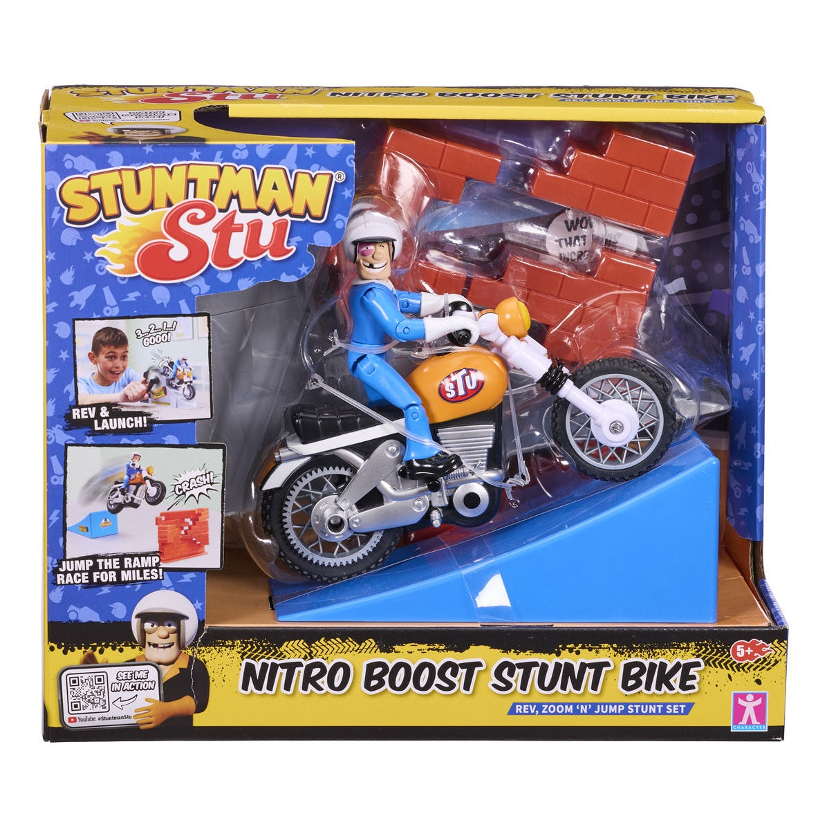 Stuntman Stu Nitro Boost Stunt Bike Stunt Set