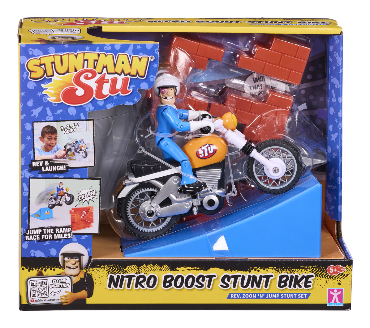 Stuntman Stu Nitro Boost Stunt Bike Stunt Set