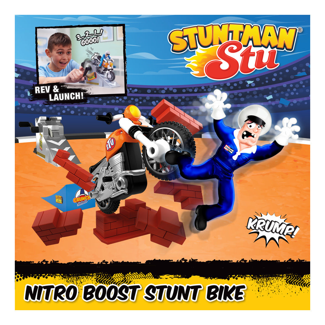 Stuntman Stu Nitro Boost Stunt Bike Stunt Set