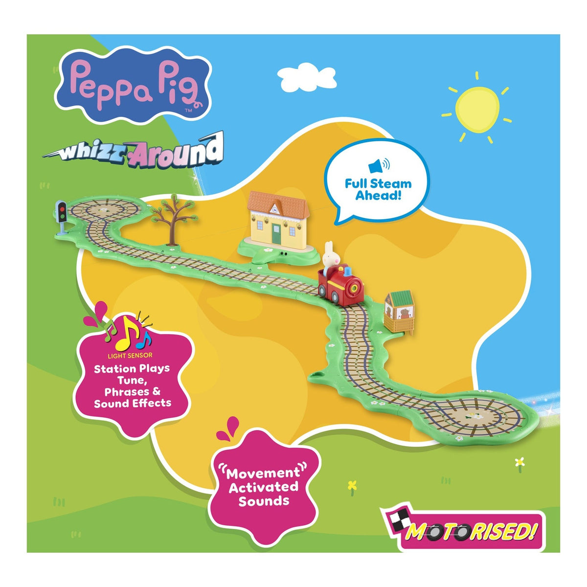 Peppa Pig Whizz Around Clickety Clack Train Set