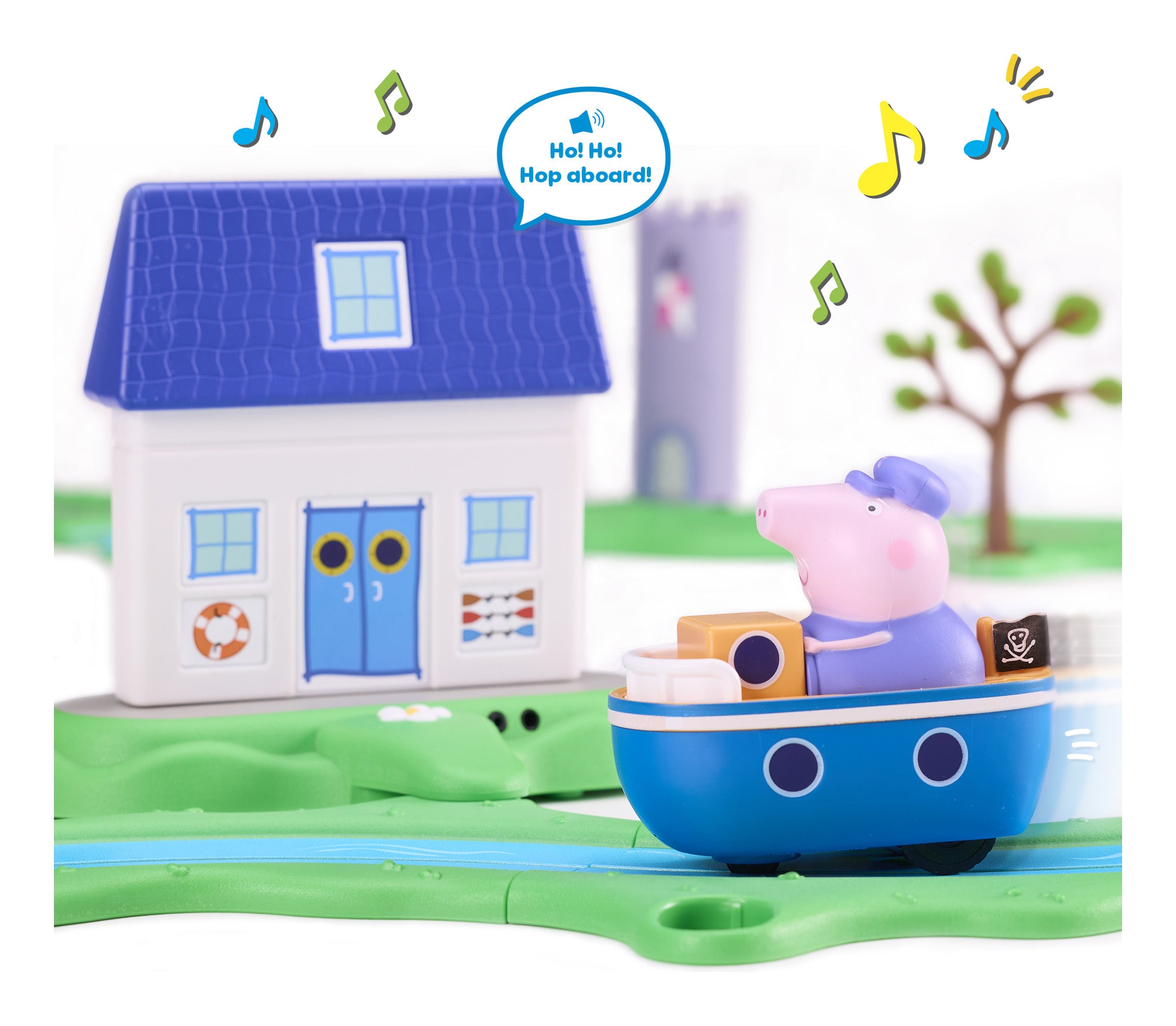 Peppa Pig Whizz Around Bobbing Along Boat Trip Set