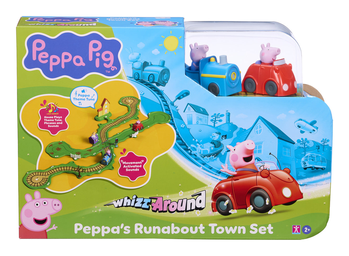 Peppa Pig Whizz Around Runabout Town Motorised Track Set