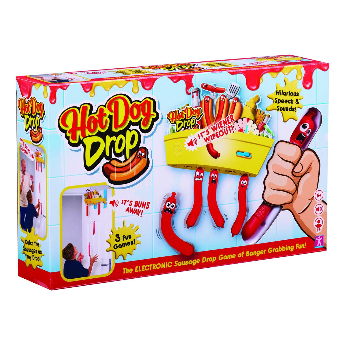 Character Hot Dog Drop Electronic Reaction Game