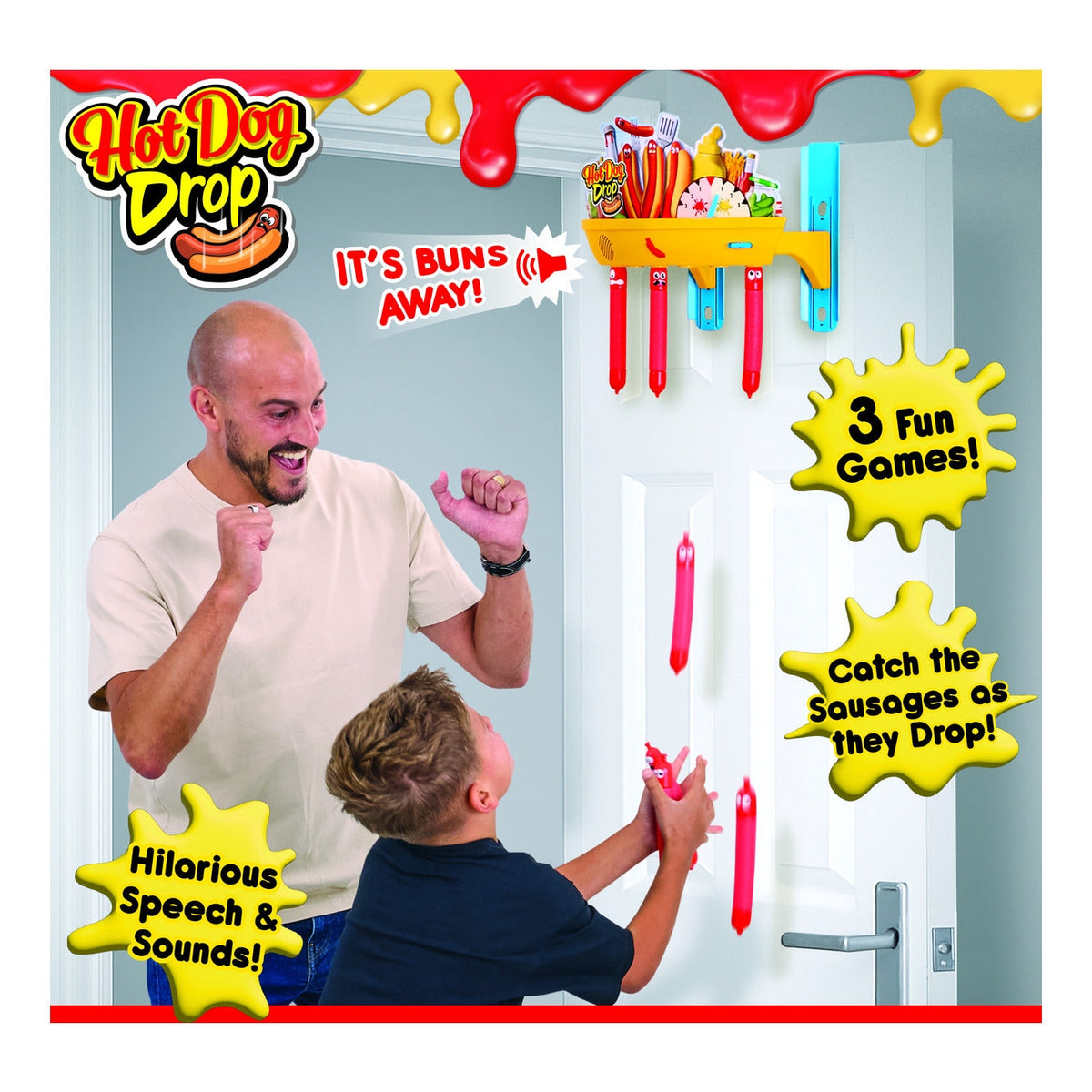 Character Hot Dog Drop Electronic Reaction Game