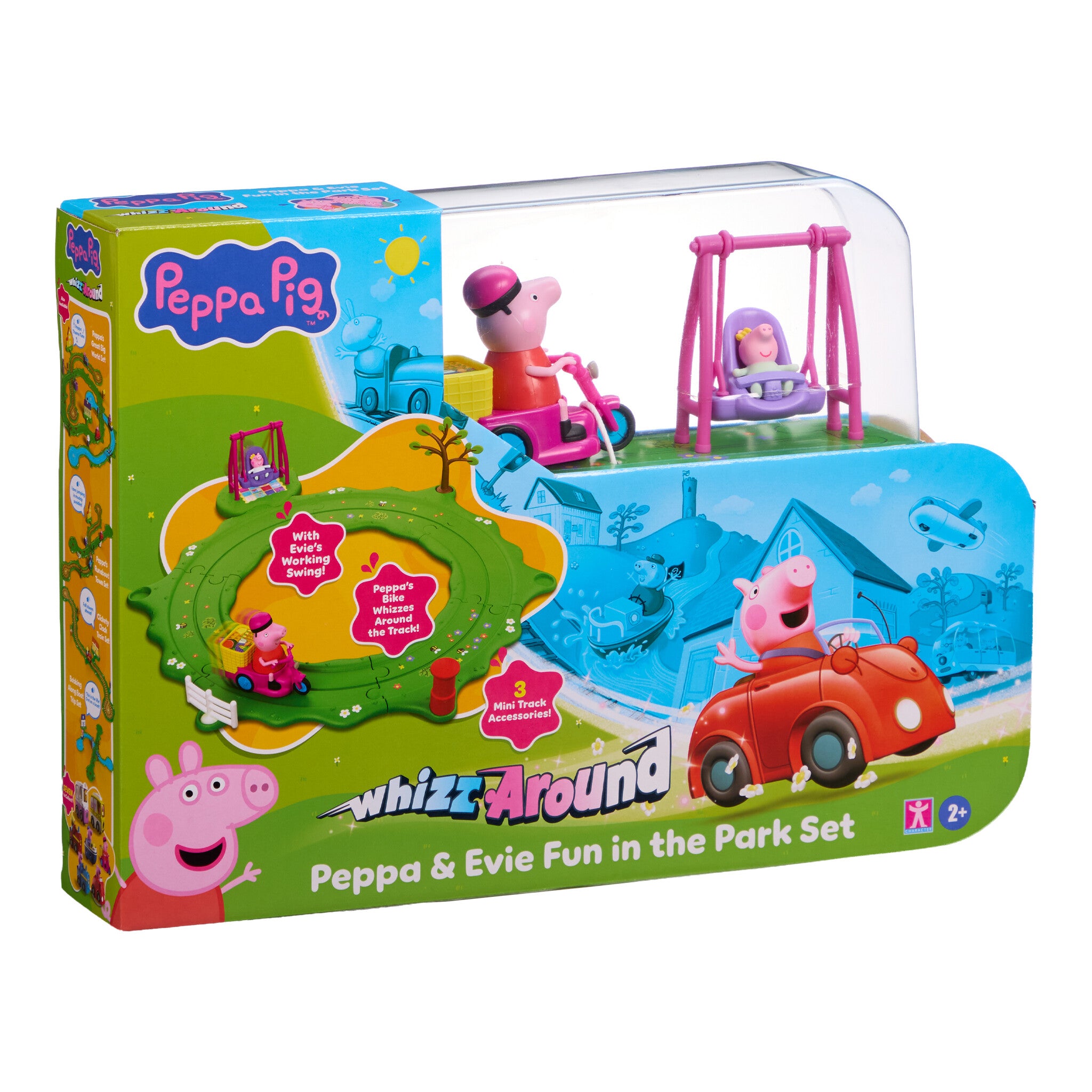 Peppa Pig Whizz-Around Peppa & Evie Fun in the Park Playset
