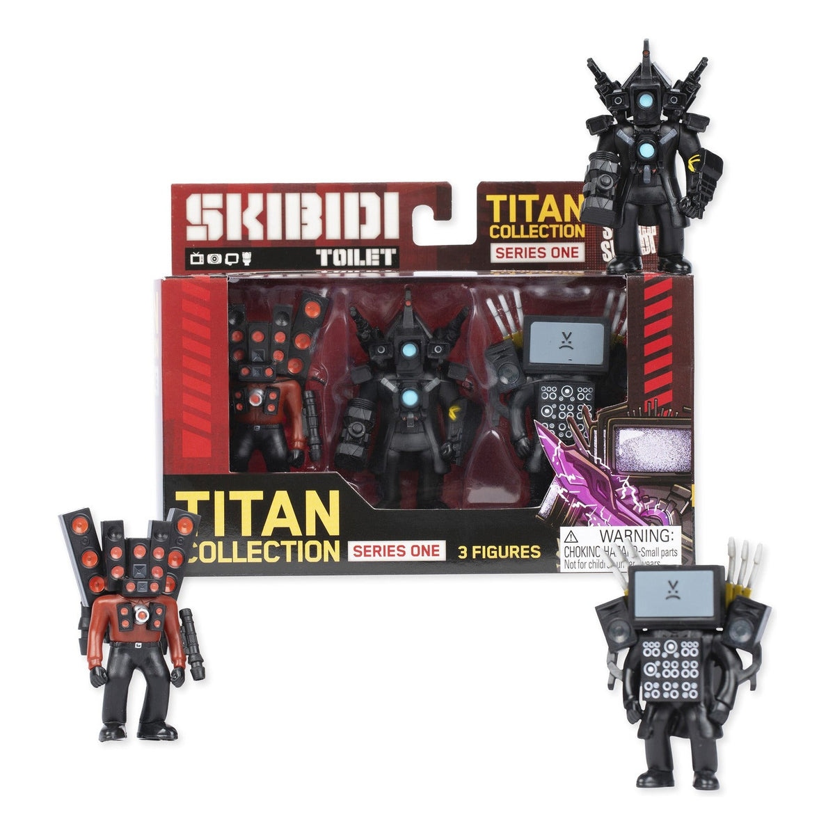 Skibidi Toilet Titan Collection Series One 3-Pack Figures