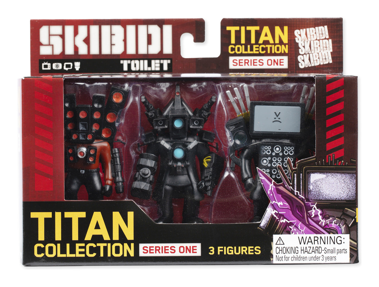 Skibidi Toilet Titan Collection Series One 3-Pack Figures