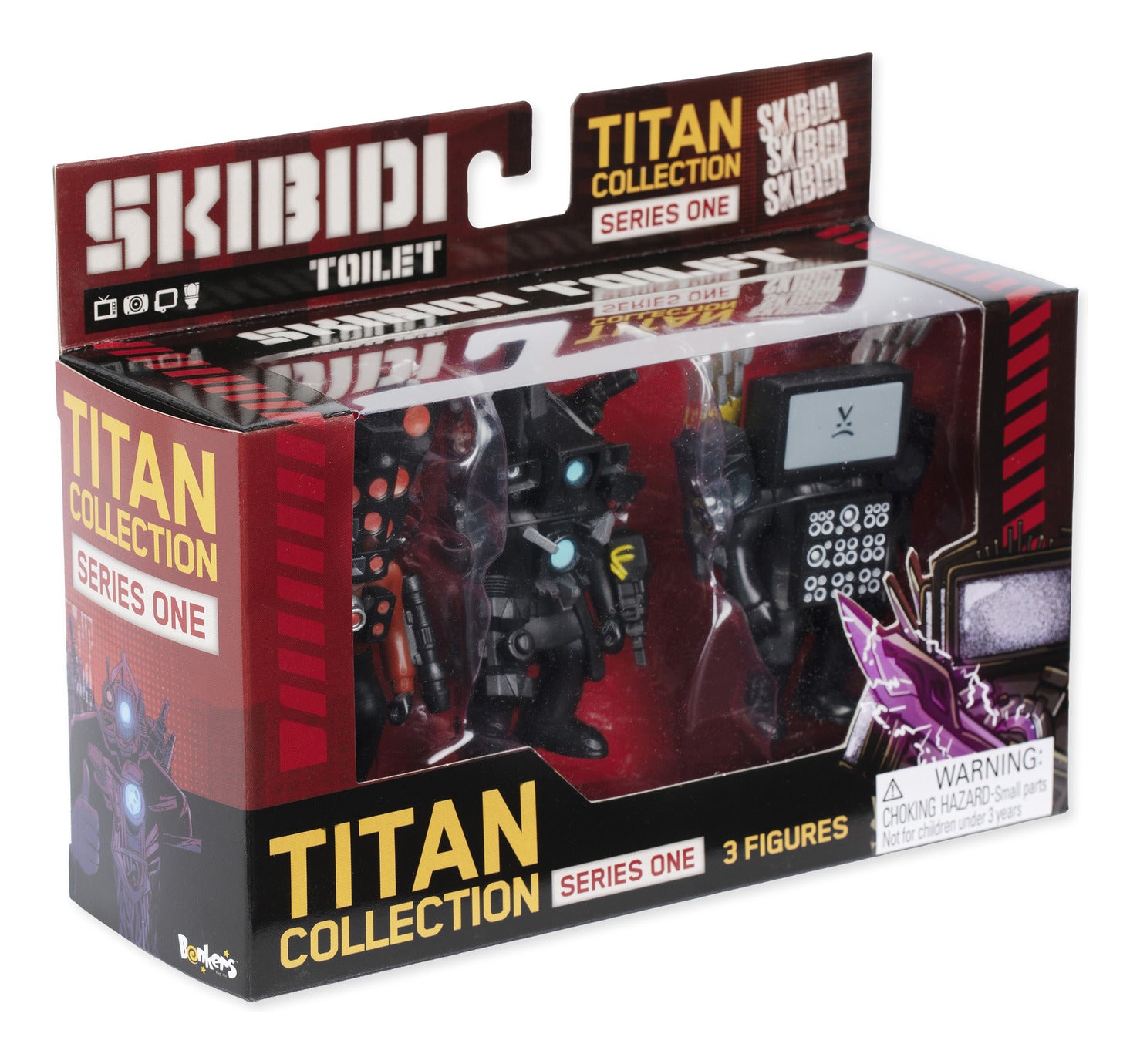 Skibidi Toilet Titan Collection Series One 3-Pack Figures