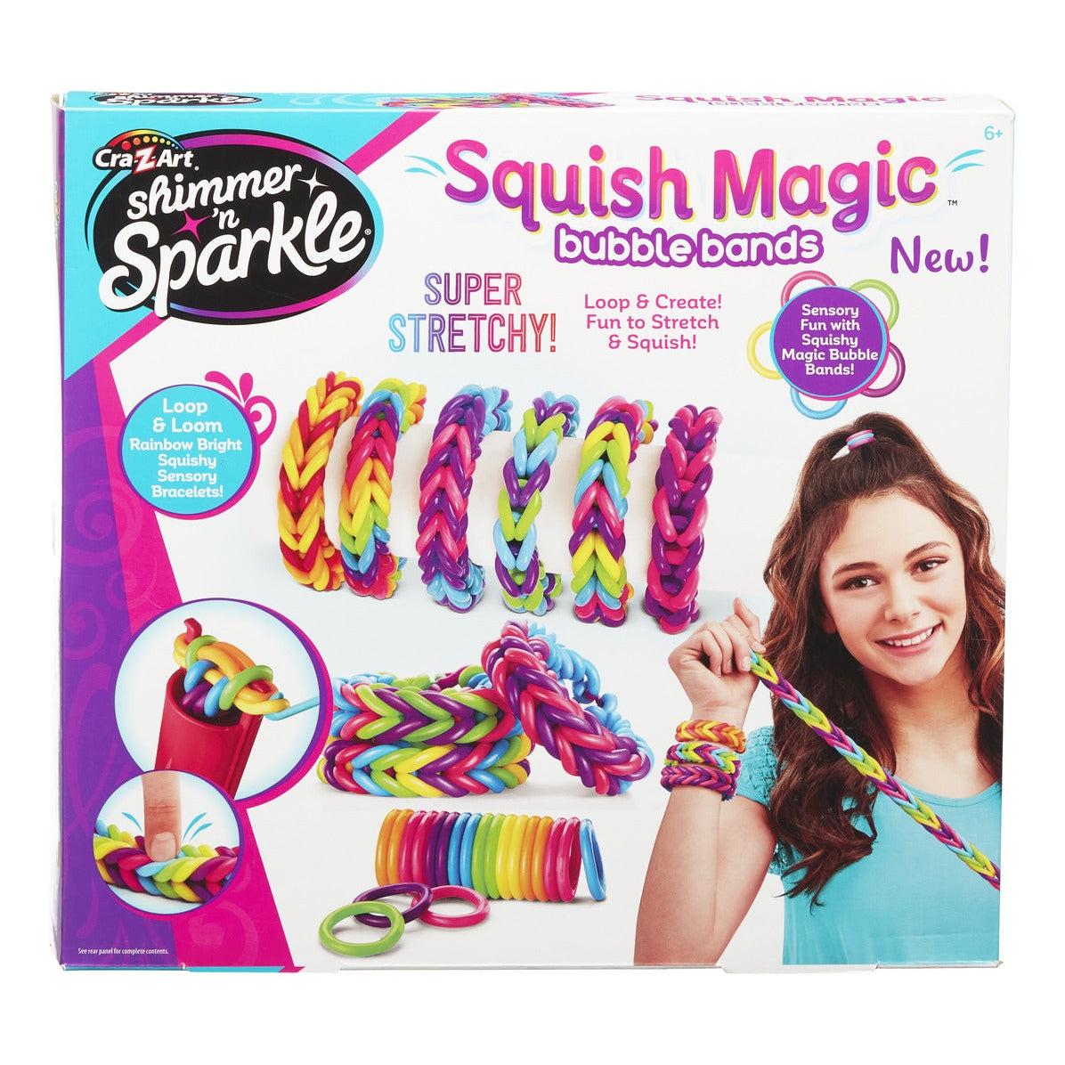 Shimmer n Sparkle Squish Magic Bubble Bands Craft Kit