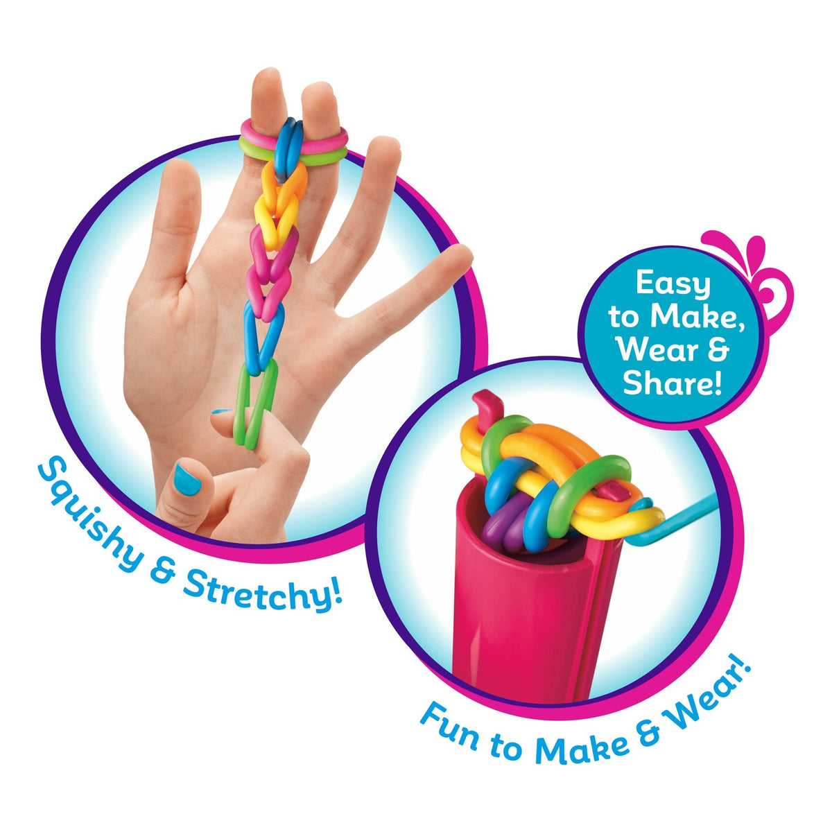 Shimmer n Sparkle Squish Magic Bubble Bands Craft Kit